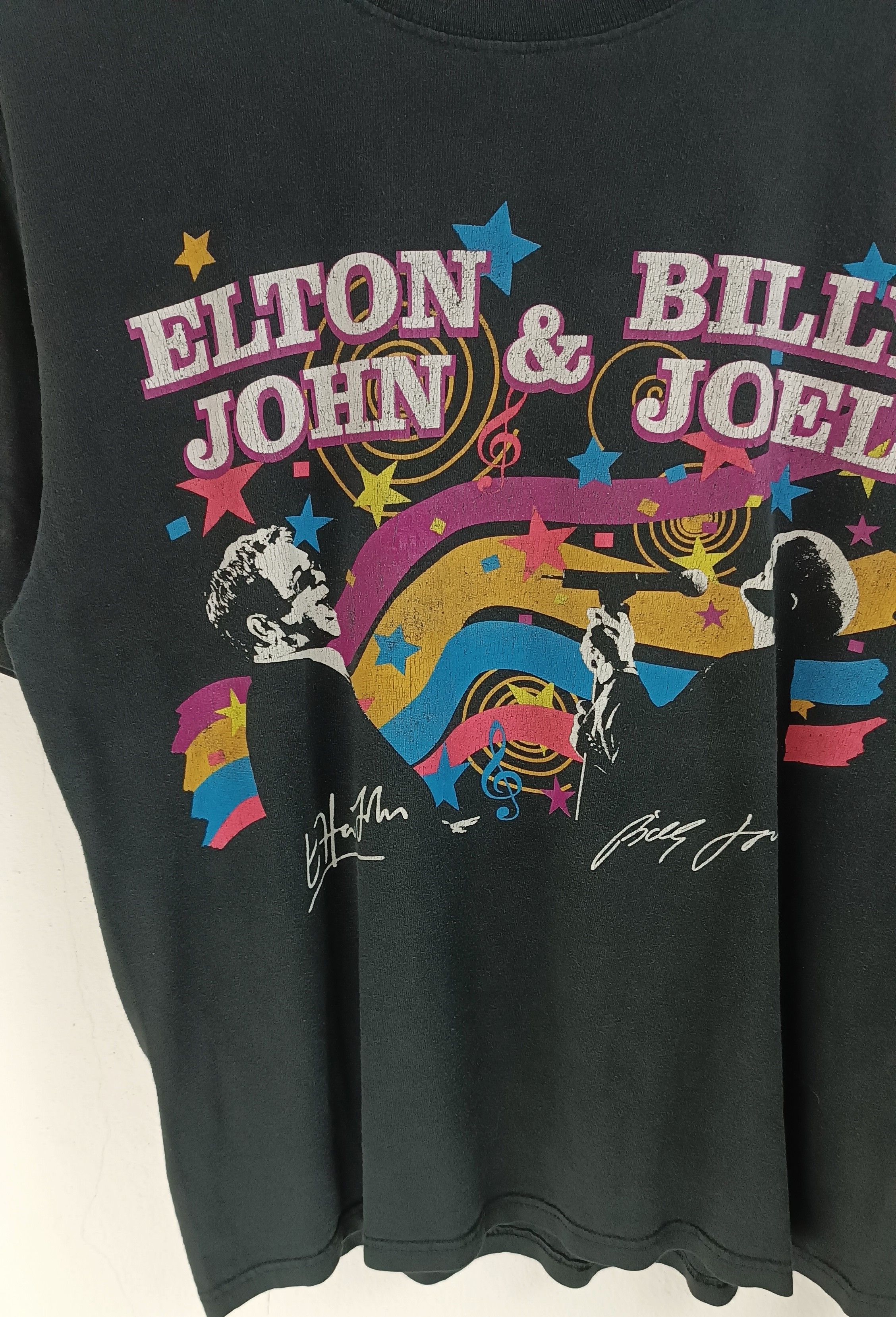 Band Tees VINTAGE '09 BILLY JOEL & ELTON JOHN FACE2FACE TOUR VERY RARE Size US M / EU 48-50 / 2 - 6 Thumbnail