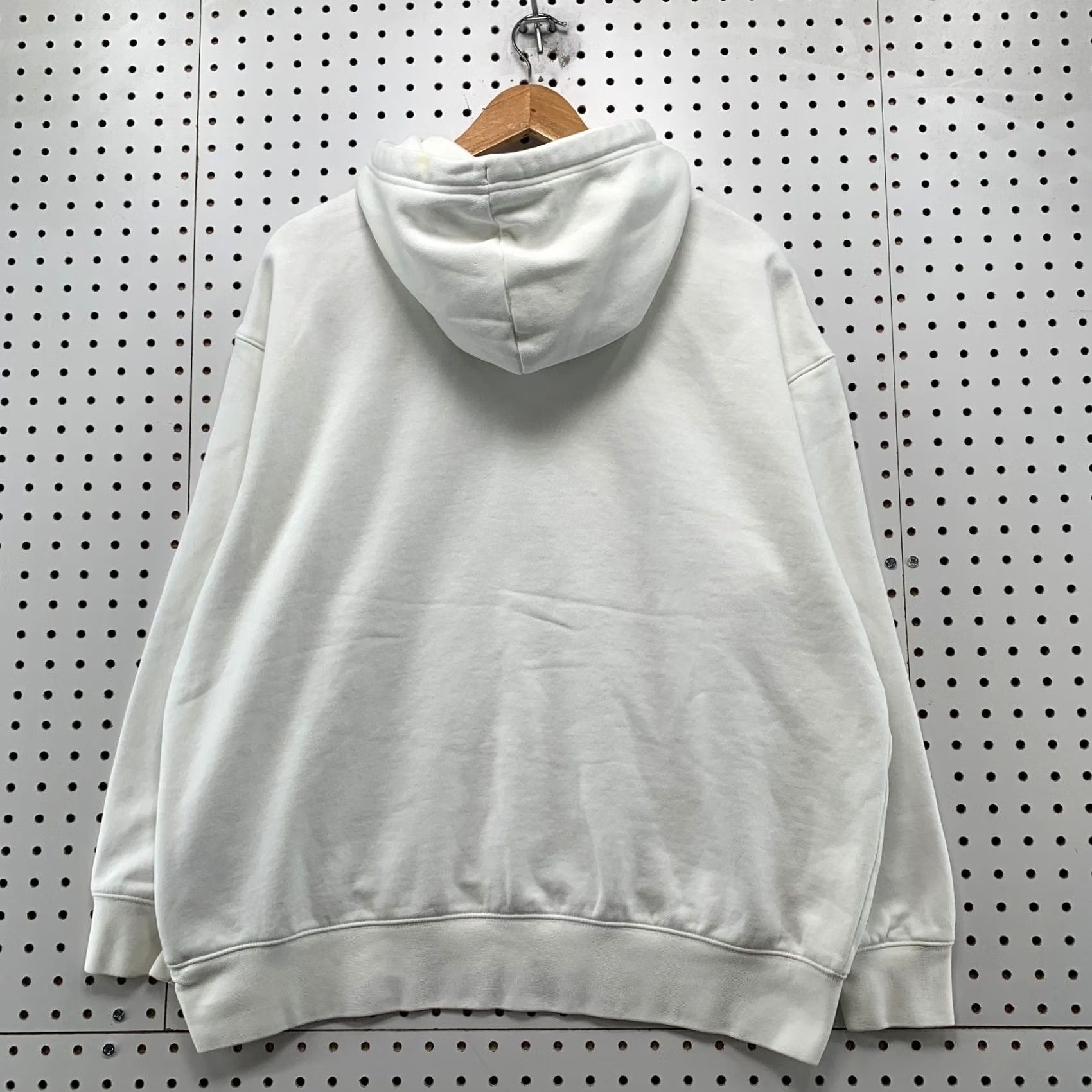 Nike Nike Center Swoosh Hoodie Sweatshirt Mens Medium White Fleece Hooded Pullover Size US M / EU 48-50 / 2 - 2 Thumbnail