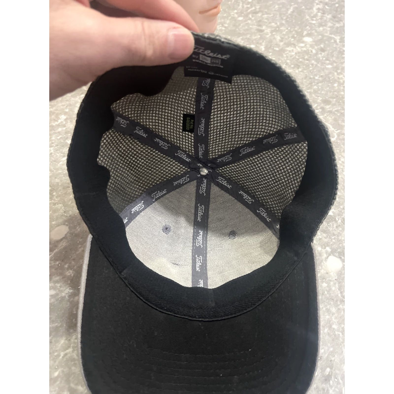 Titleist Titleist Pro V1 FJ Gray Golf Hat S/M Embroidered Logo Foot Joy A-Flex Men Size ONE SIZE - 6 Thumbnail