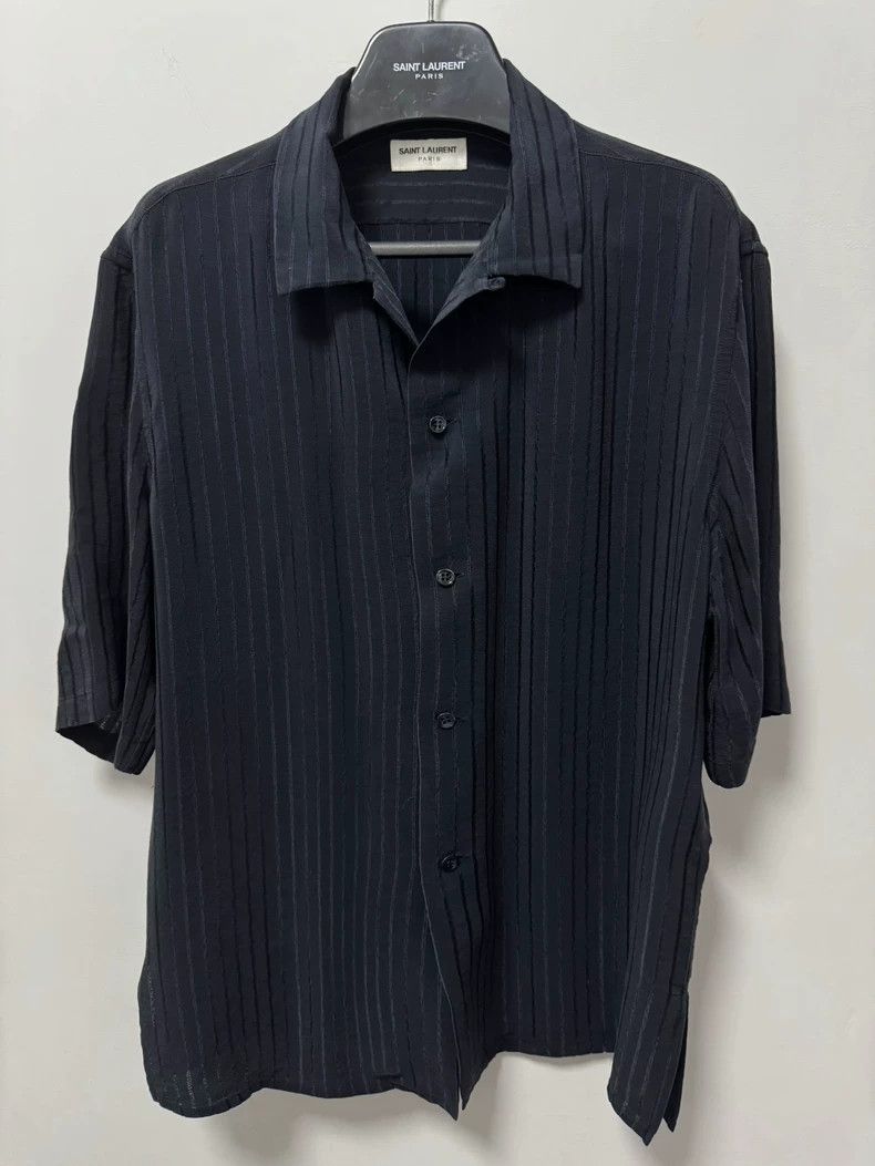 Other Saint Laurent Paris size 39 23ss Mulberry Silk Blue and Bla Size US M / EU 48-50 / 2 - 1 Thumbnail