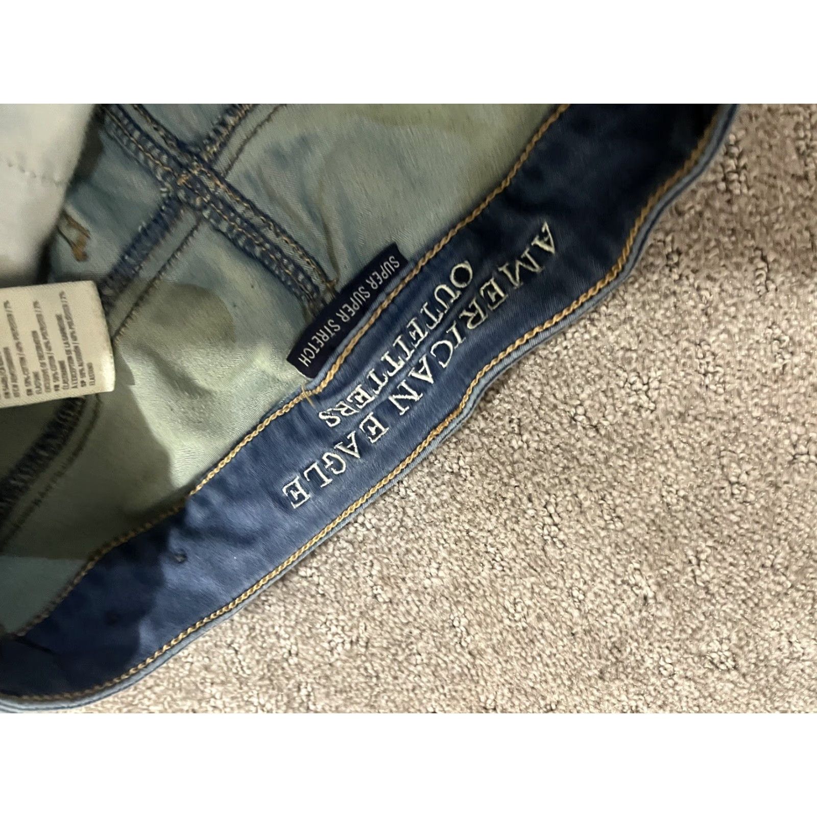 American Eagle Outfitters VINTAGE American Eagle Outfitters Jeggings Pants Women 6Blue Inseam 31 Stretch Denim 90s Distressed Jegging Womens Size 28" / US 6 / IT 42 - 5 Thumbnail