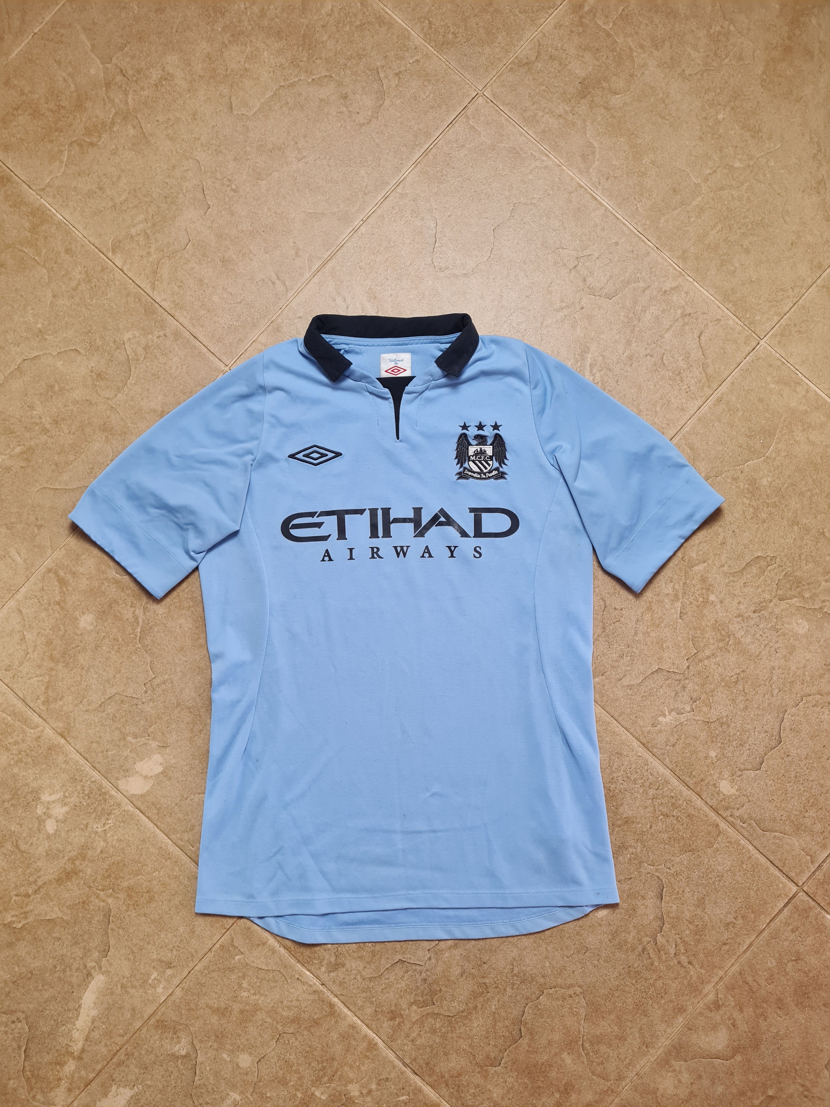 Umbro Manchester City 2012-2013 Home Kit Etihad Umbro Soccer Retro Size US M / EU 48-50 / 2 - 1 Thumbnail