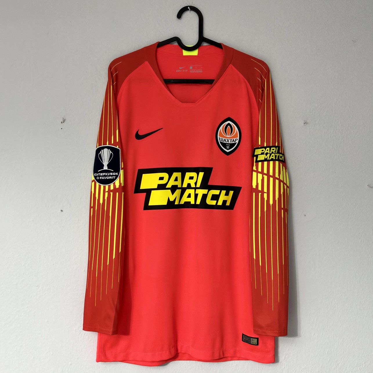 Nike 2018 2019 Shakhtar Donetsk Player Issue Nike Soccer Jersey Size US L / EU 52-54 / 3 - 3 Thumbnail