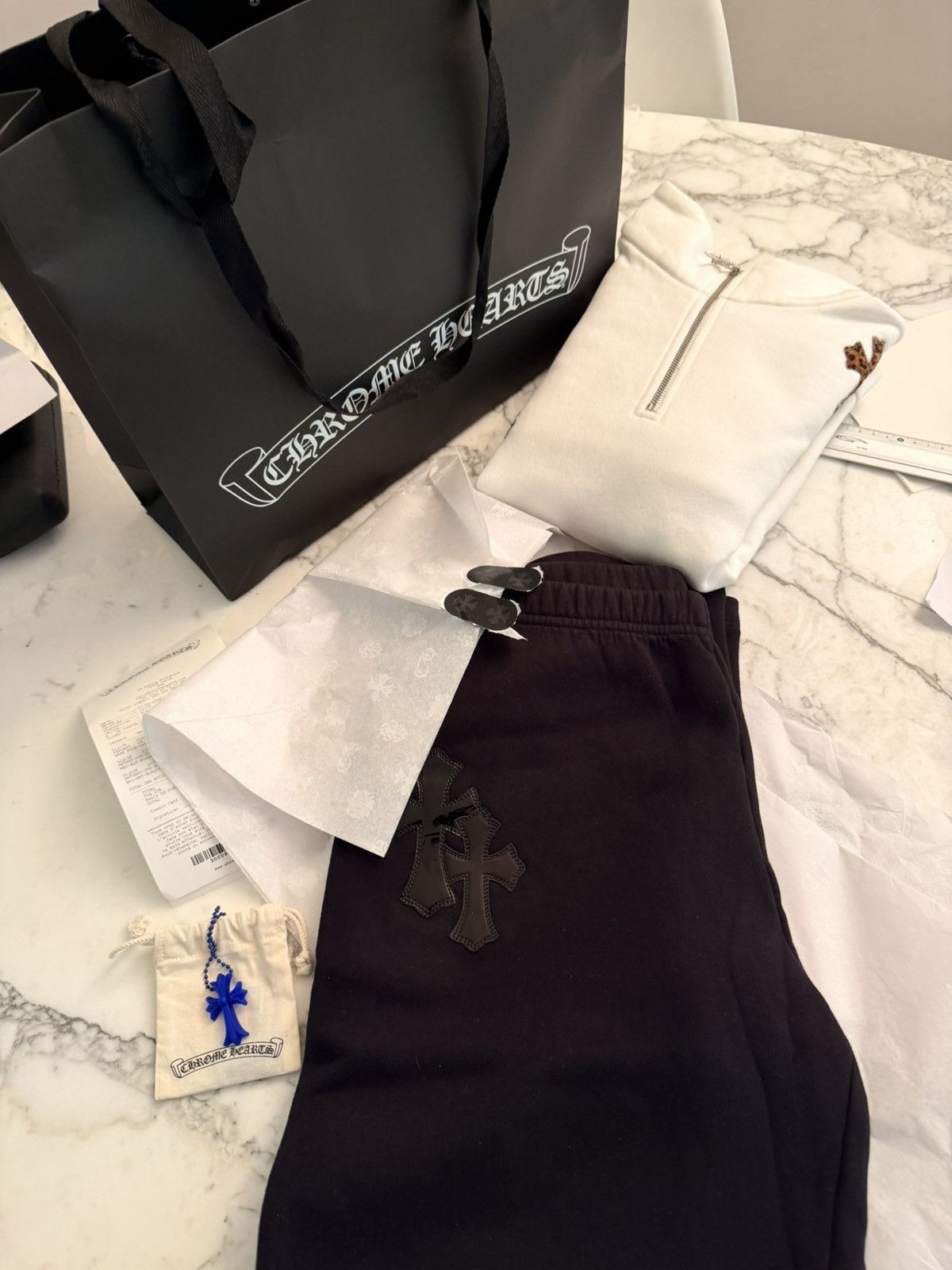 Chrome Hearts Sweat pants paper jam full of patches Size US 38 / EU 54 - 2 Thumbnail