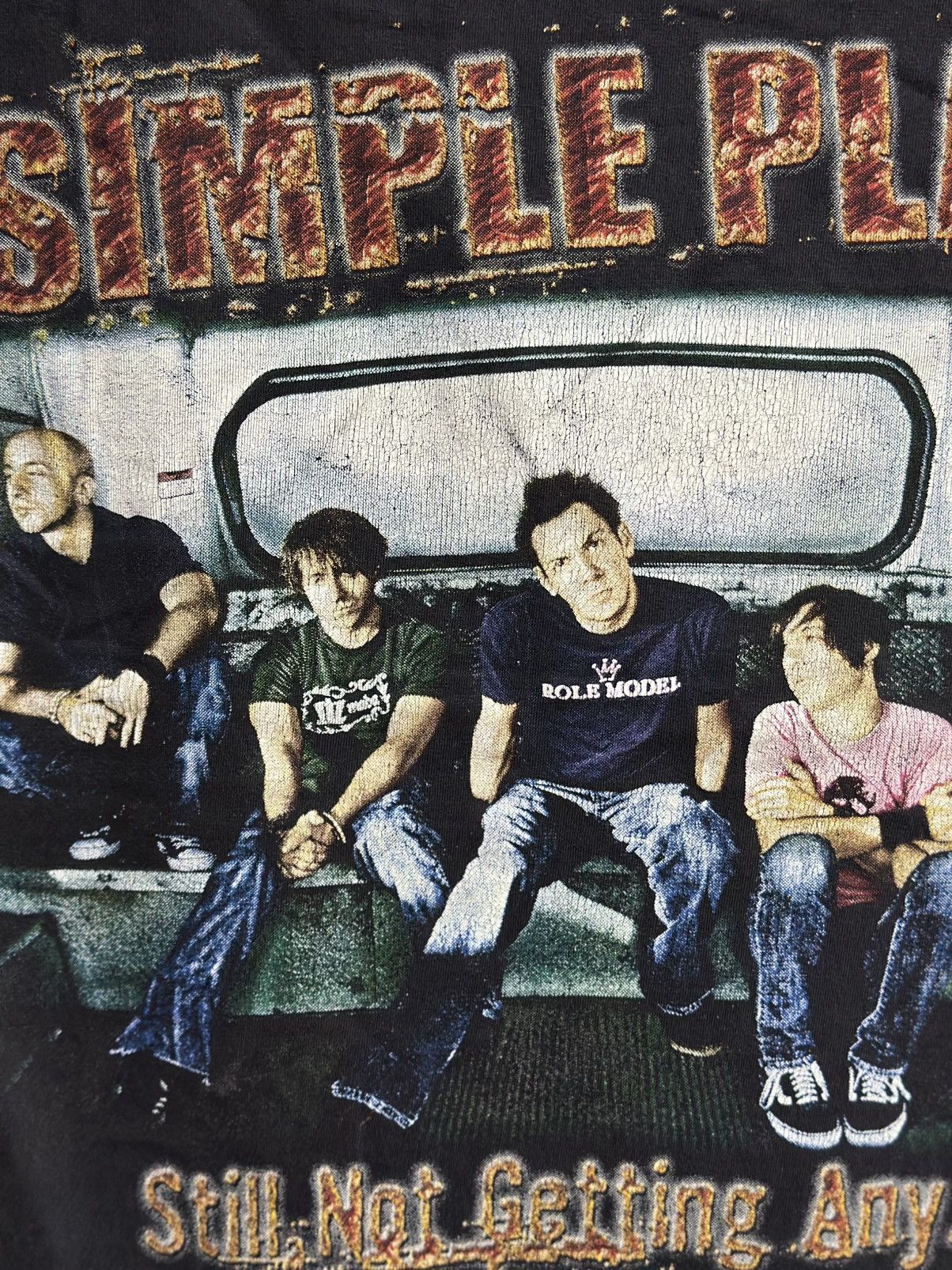 Band Tees × Vintage Vintage Simple Plan Still Not Getting Any Sun Faded Size US M / EU 48-50 / 2 - 2 Thumbnail