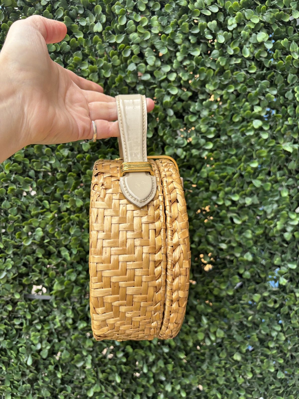Lancel Vintage summer rattan handbag from the french house Lancel Size ONE SIZE - 4 Thumbnail