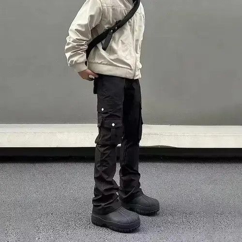 Jean Straight Boot Cut Flared Pocket Cargo Jeans Size US 30 / EU 46 - 3 Thumbnail