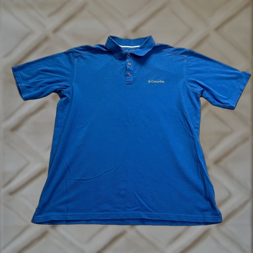 Vintage Columbia Polo Shirt Mens Medium Regular Blue Short Sleeve Golf Tennis Stretch Shirt Size US M / EU 48-50 / 2 - 1 Thumbnail