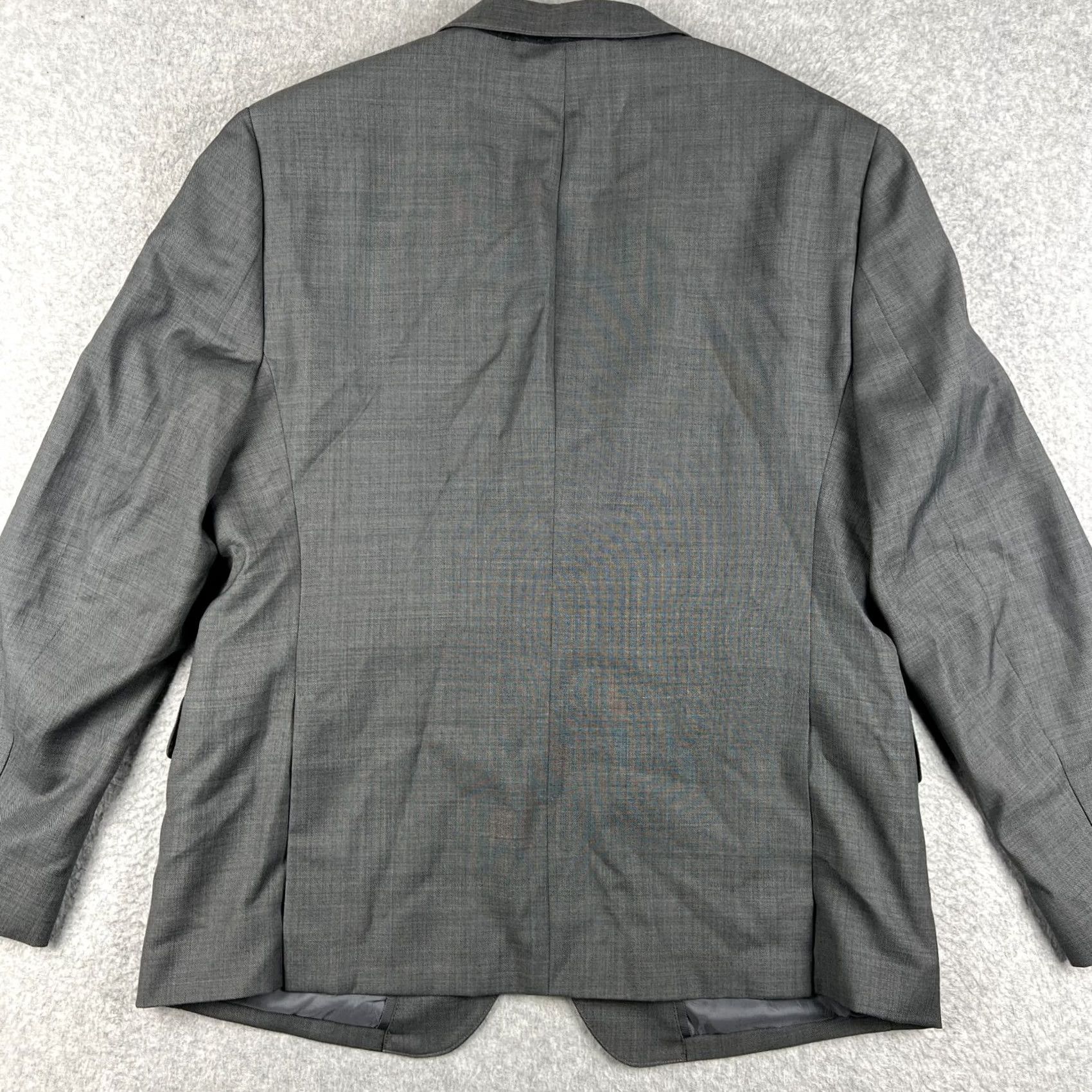 Bonobos Bonobos Wool Suit Set Blazer Coat Pants 42S Mens 34x32 Grey Standard Fit 2 Piece Suit Wedding Business Workwear Mens Size 42R - 3 Thumbnail