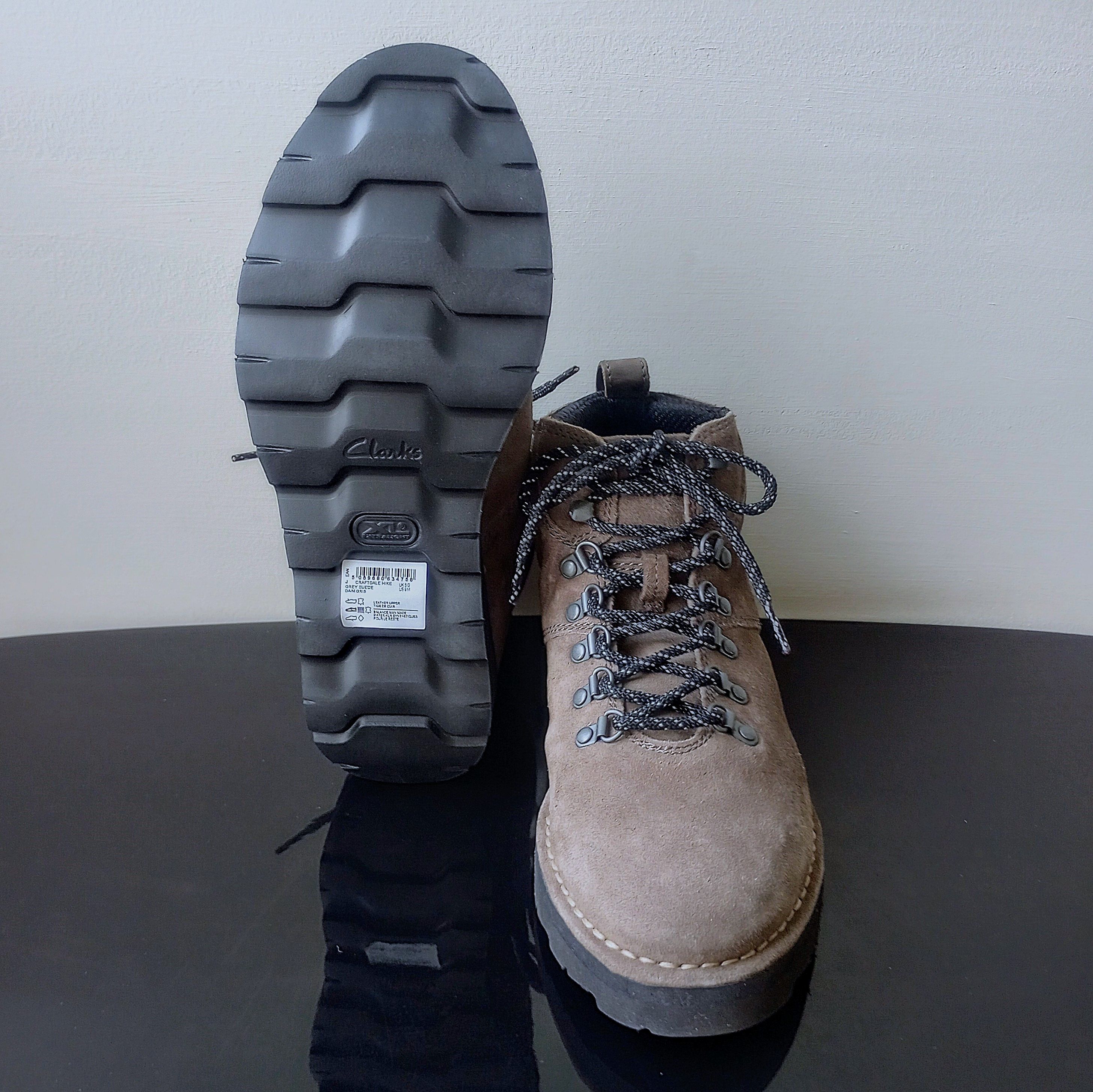 Clarks Clarks Men's Craftdale Hike Lightweight Boot in Gray Suede Size US 9 / EU 42 - 11 Thumbnail