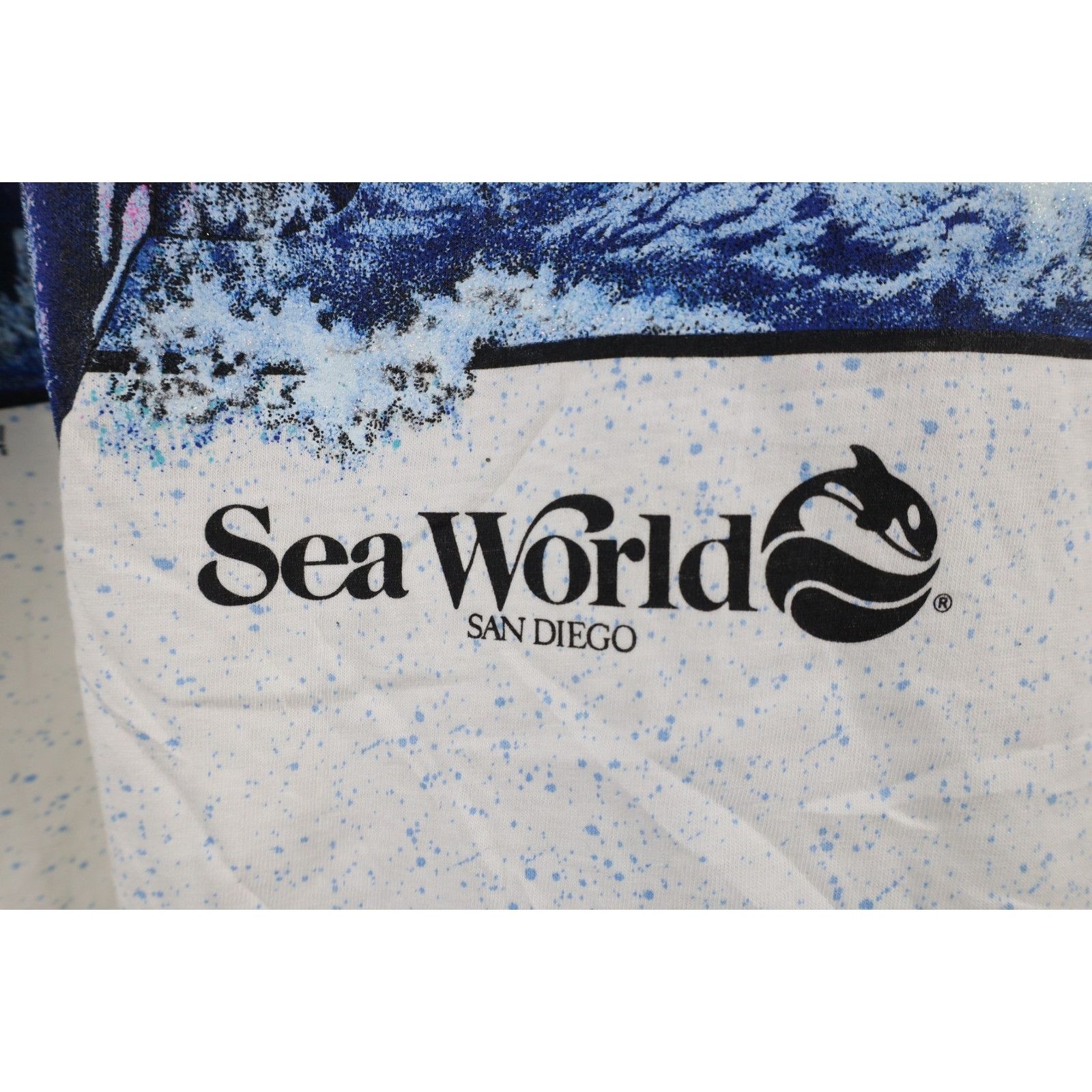 Vintage Deadstock Vintage 80s Sea World All Over Print T-Shirt Size US XL / EU 56 / 4 - 6 Thumbnail