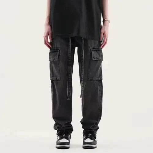 Japanese Brand Vintage multi-pocket cargo jeans Size US 32 / EU 48 - 2 Thumbnail