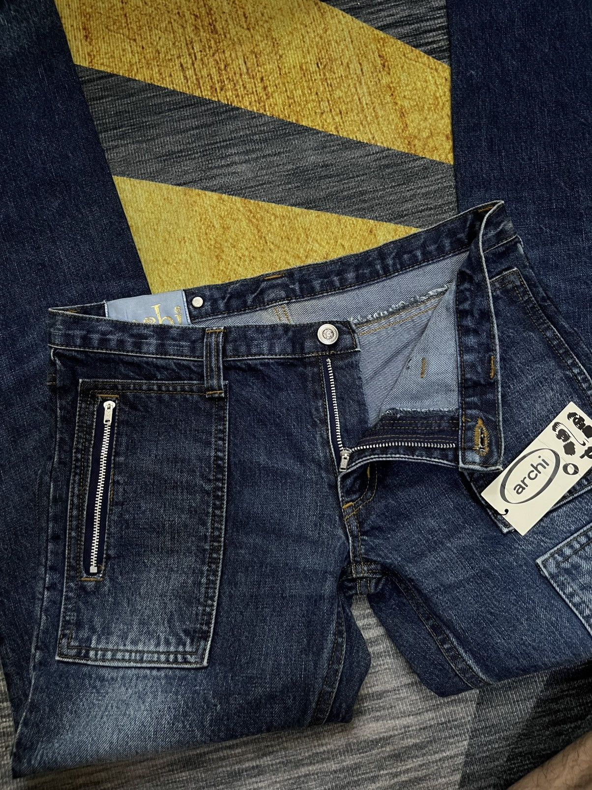 Japanese Brand 2000s ARCHI archive flared bush nwt #H5 Size 30" / US 8 / IT 44 - 5 Thumbnail