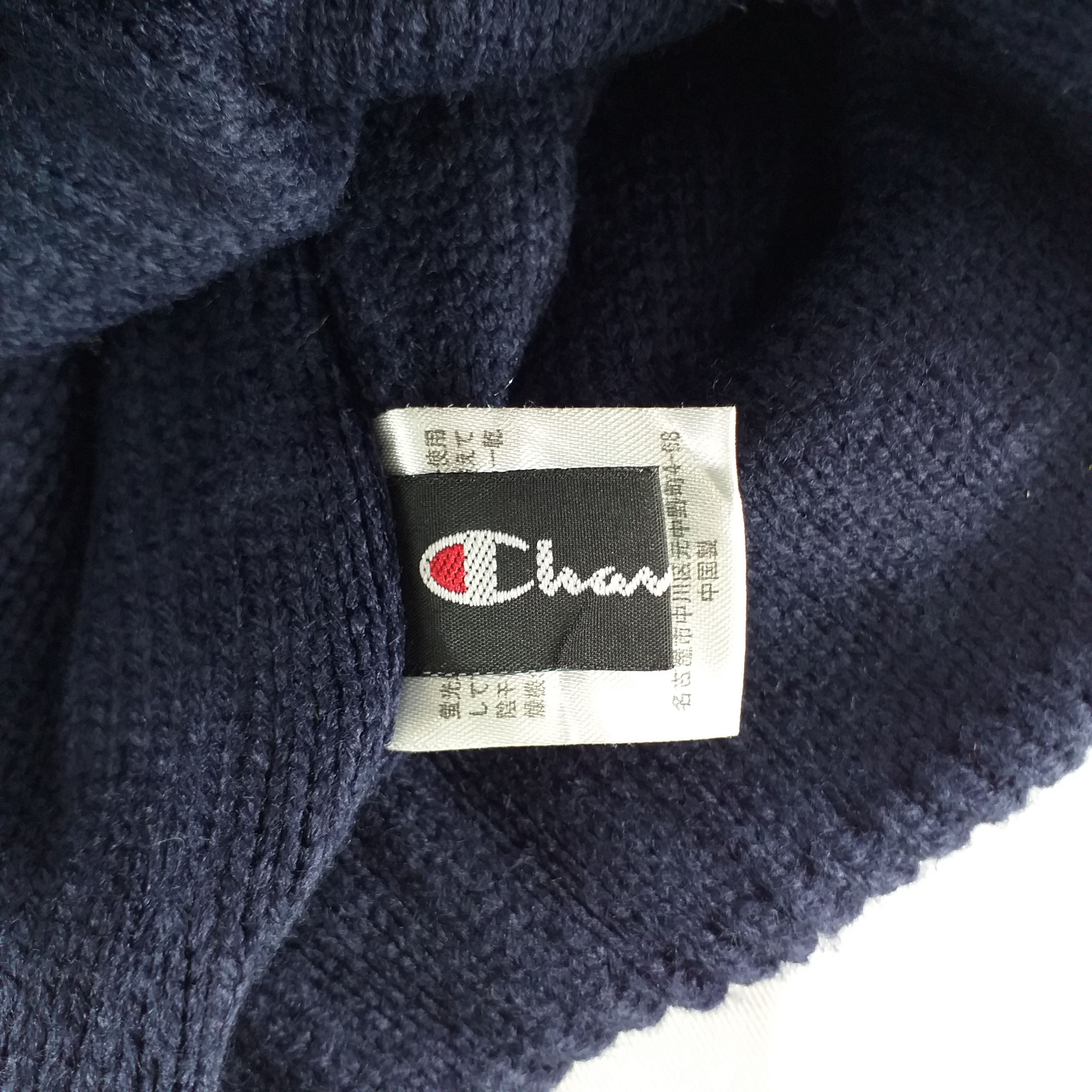 Champion Champion Embroidery Logo Stripe Snow Cap Hat Beanie -BN401 Size ONE SIZE - 5 Thumbnail
