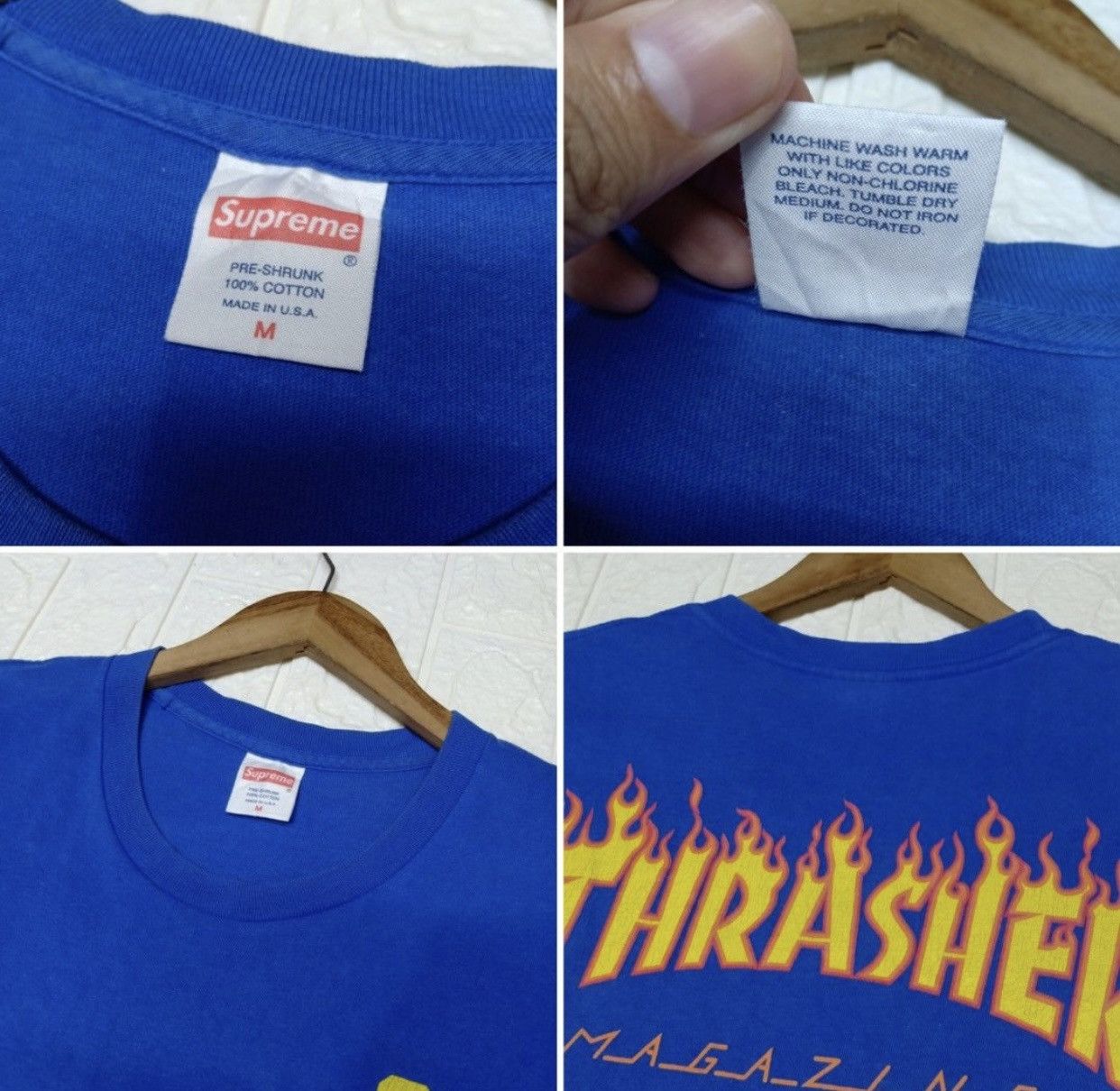 Supreme × Thrasher FIRE 🔥 Supreme x Trasher MAGAZINE FLAME DESIGN Size US M / EU 48-50 / 2 - 6 Thumbnail