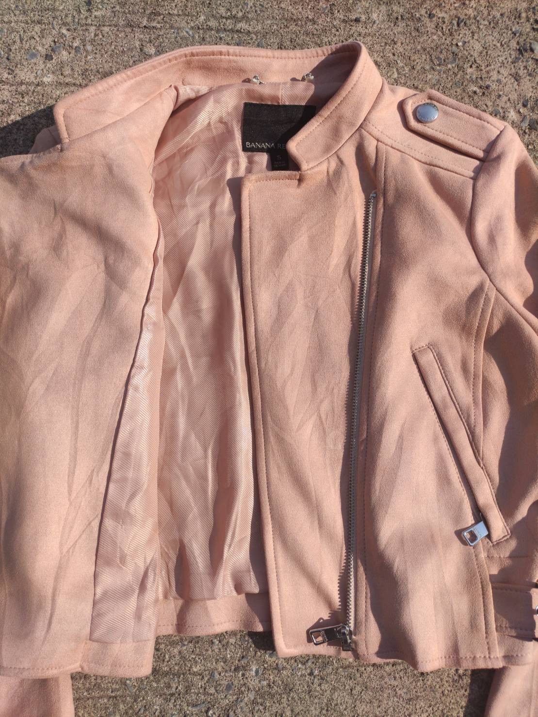 Banana Republic Banana Republic Vegan Suede Moto Jacket Size S / US 4 / IT 40 - 4 Thumbnail