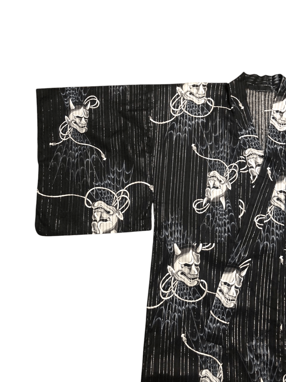 Komono Very Rare Kimono Black and White Ohio Long Kimono Japan Size US L / EU 52-54 / 3 - 6 Thumbnail