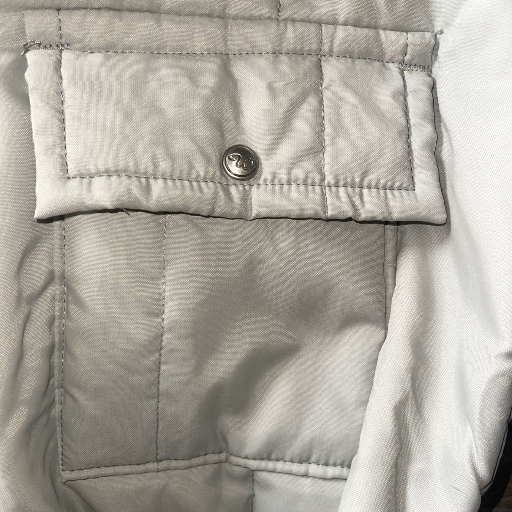 Walls VINTAGE Walls Blizzard Pruf Coveralls Men's XL Gray Striped Nylon Quilted Insulated Weathergear Zip Pockets Zip Legs USA Gru Size US 36 / EU 52 - 5 Thumbnail