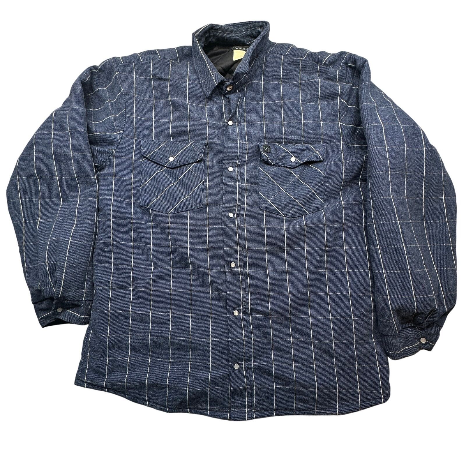 Other Vintage Codet Flannel Pearl Snap Plaid Quilt Lined Shirt XL Size US XL / EU 56 / 4 - 1 Thumbnail