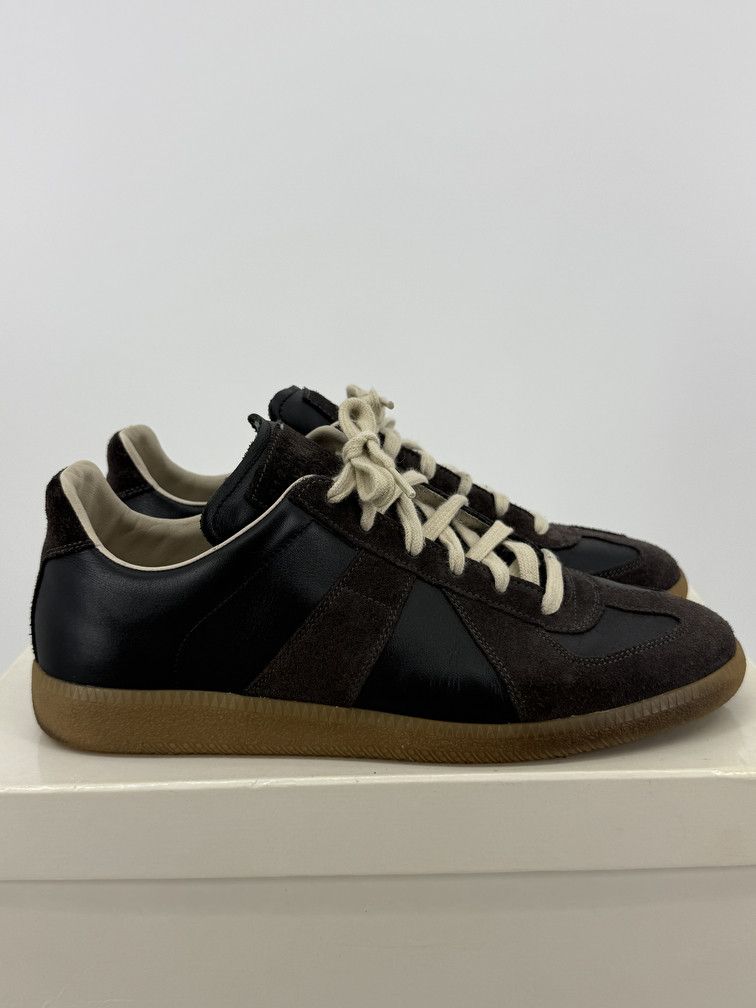 Maison Margiela GAT Low Black Brown Size US 7 / EU 40 - 1 Thumbnail
