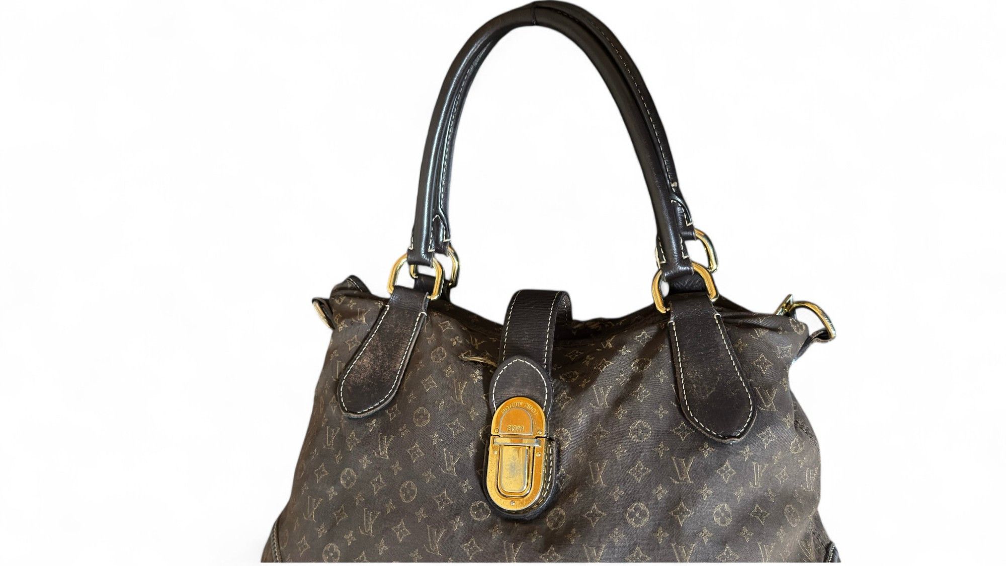 Louis Vuitton LOUIS VUITTON Monogram Idylle Elegy Handbag Black M56696 Size ONE SIZE - 4 Thumbnail