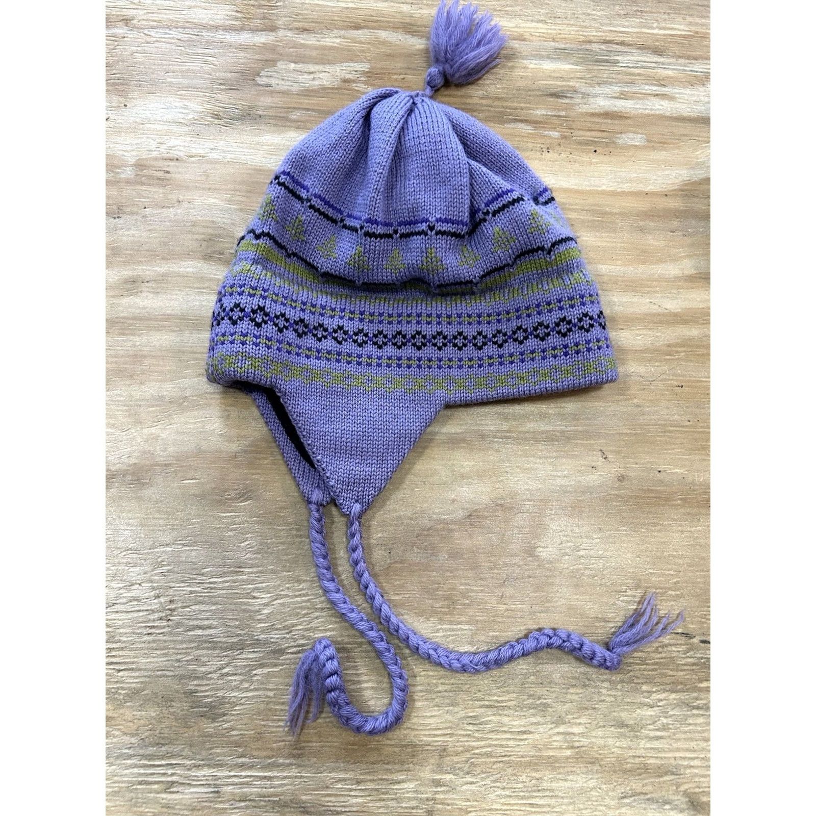 Vintage VINTAGE Vermont Originals Wool Beanie Hat Skiing Snowboarding Ski Snowboard Purple Green Black Size ONE SIZE - 6 Thumbnail