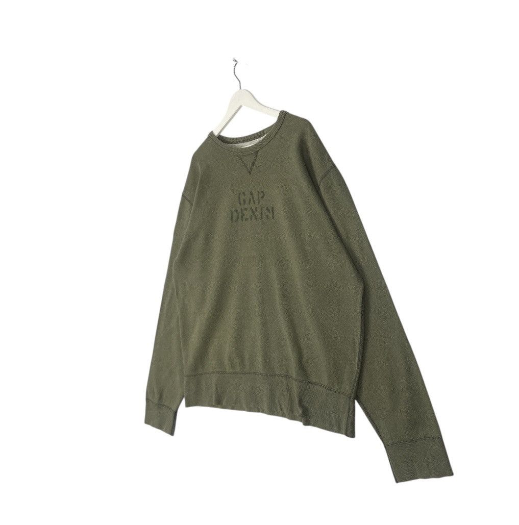Designer × Vintage vintage Hoodie/sweater Gap denim Green military army Size US XXL / EU 58 / 5 - 2 Thumbnail