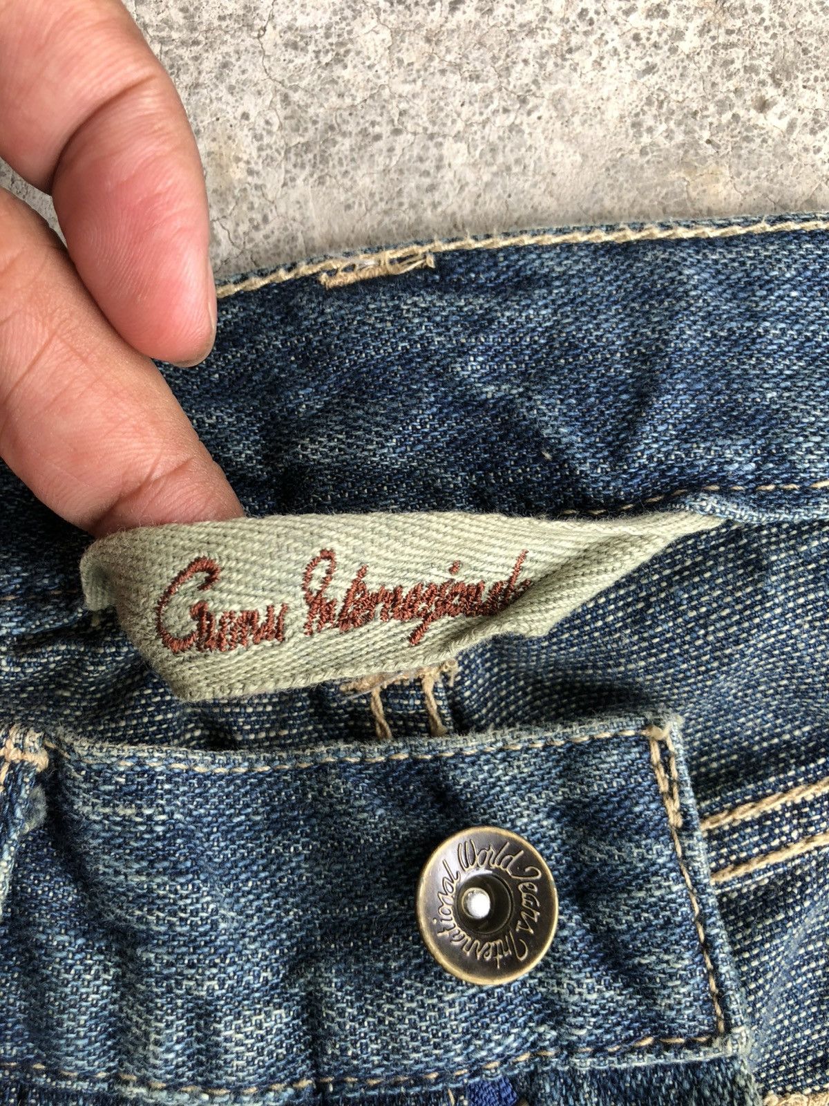 Who Decides War Gumu Flared Bootcut Jeans Distressed Jeans Size US 31 - 20 Thumbnail
