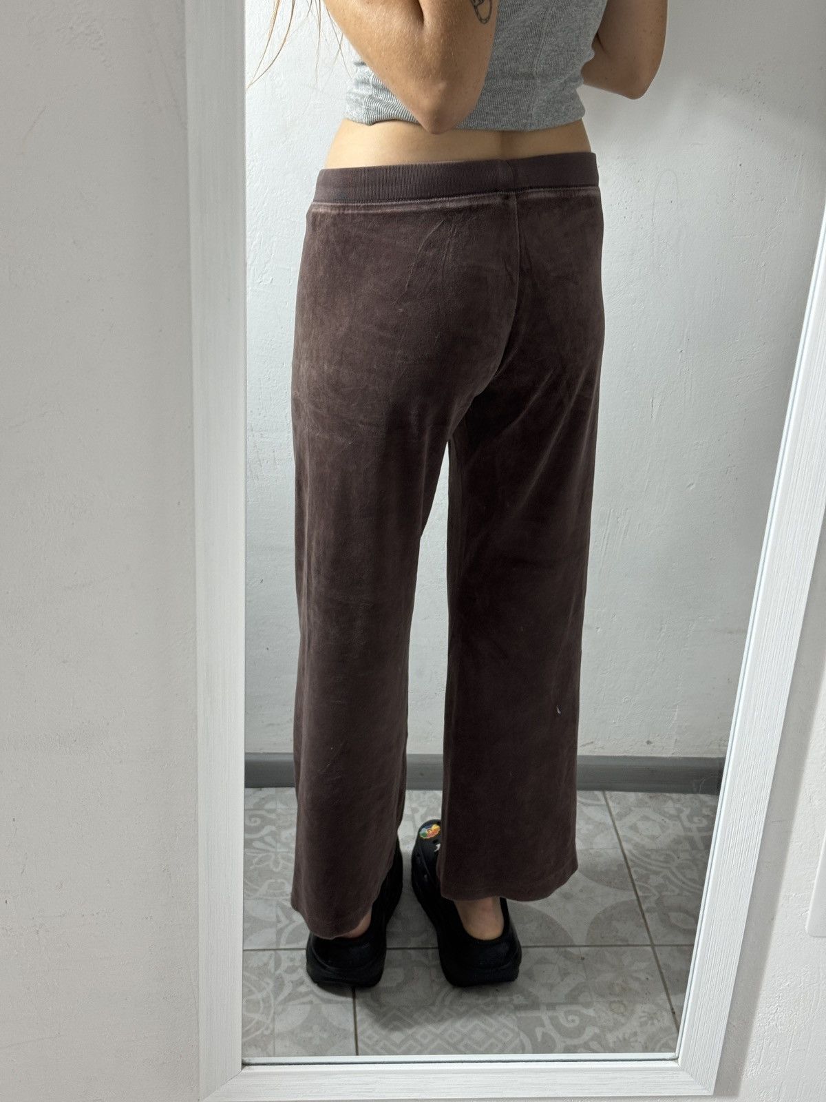 Juicy Couture VINTAGE VELOUR JUICY COUTURE 2000s PANTS Size 30" / US 8 / IT 44 - 9 Thumbnail