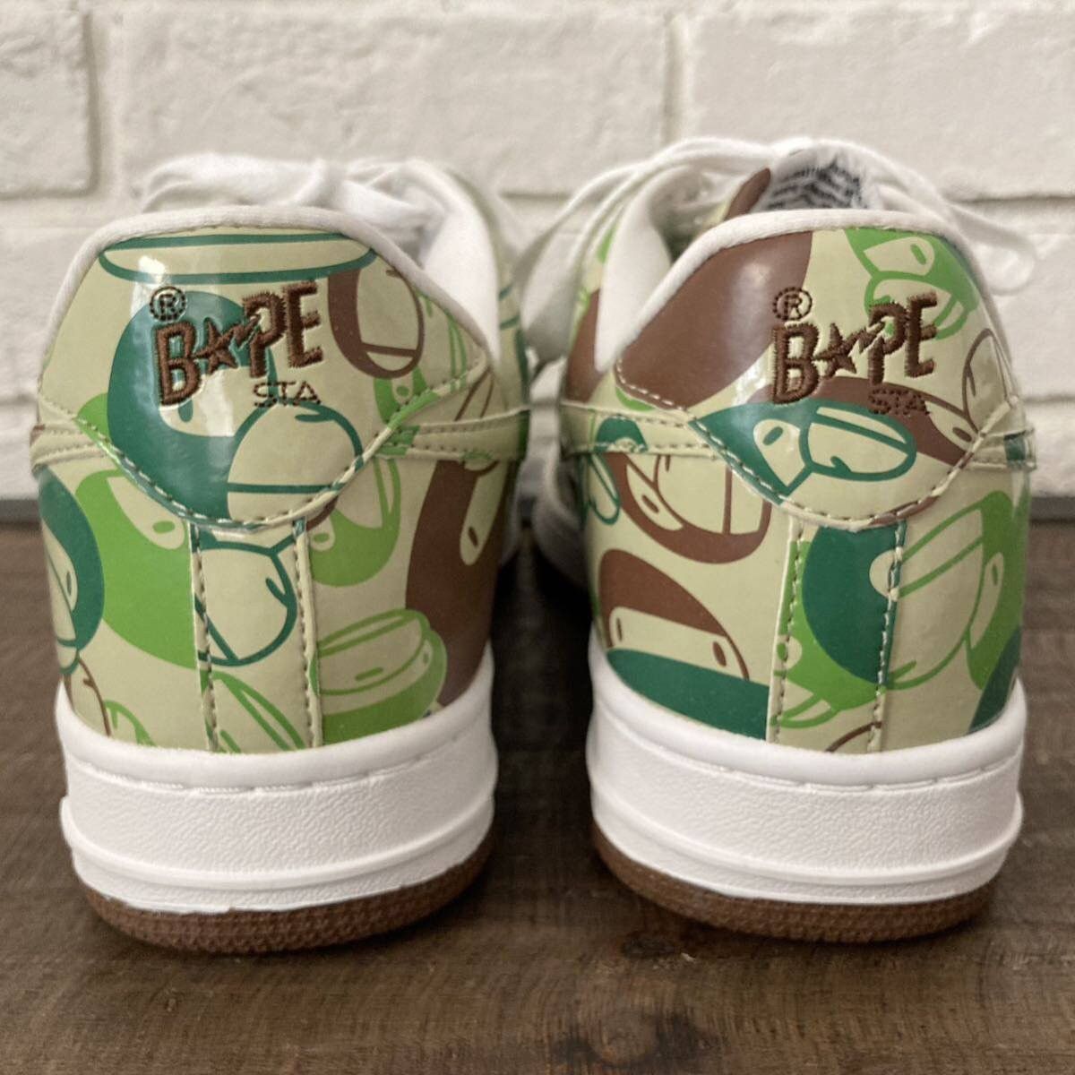 Bape × Nigo BAPESTA patent leather sneakers Milo camo a bathing ape BAPE Size US 10.5 / EU 43-44 - 5 Thumbnail