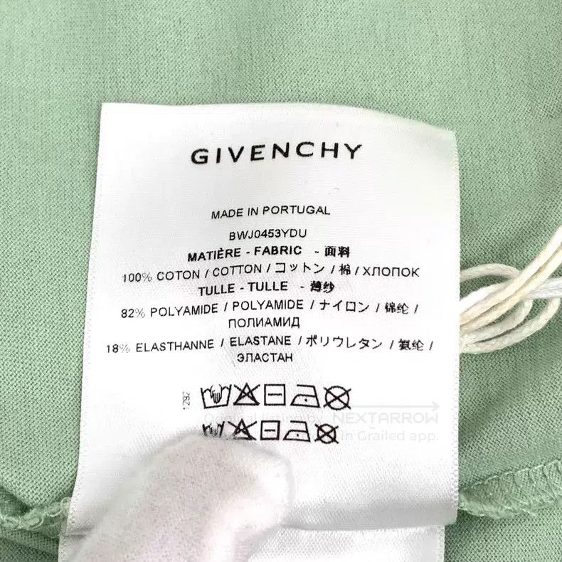 Givenchy Givenchy Green Logo Print Mesh Underlay Hooded Long Sleeve Size US XS / EU 42 / 0 - 8 Thumbnail