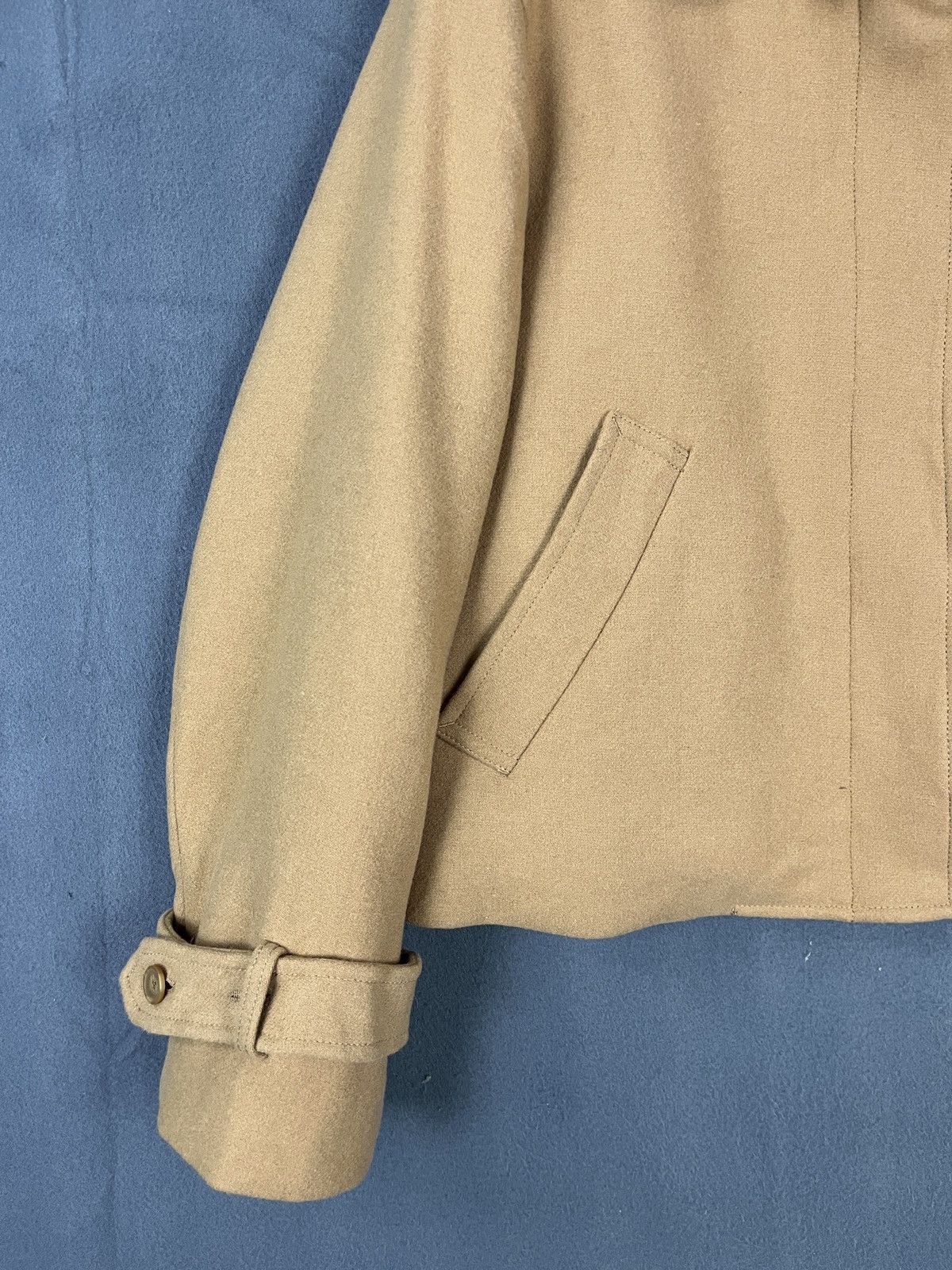 Designer × JW Anderson × Uniqlo J.W. Anderson Uniqlo Wool Zip Up Cropped Jacket Size US L / EU 52-54 / 3 - 4 Thumbnail