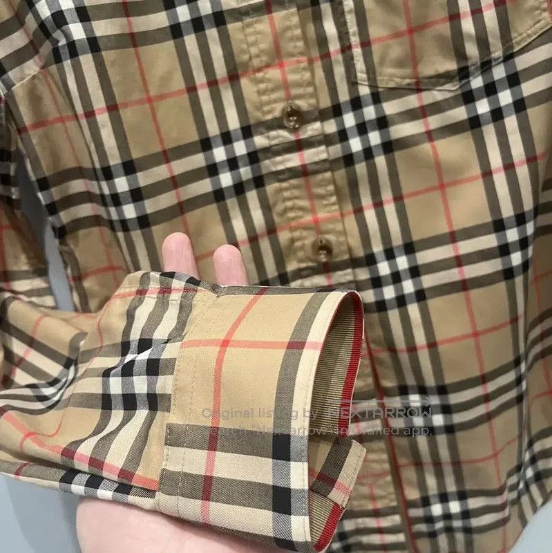 Burberry Burberry Khaki Cotton Blend Long Sleeve Shirt. Size S / US 4 / IT 40 - 6 Thumbnail