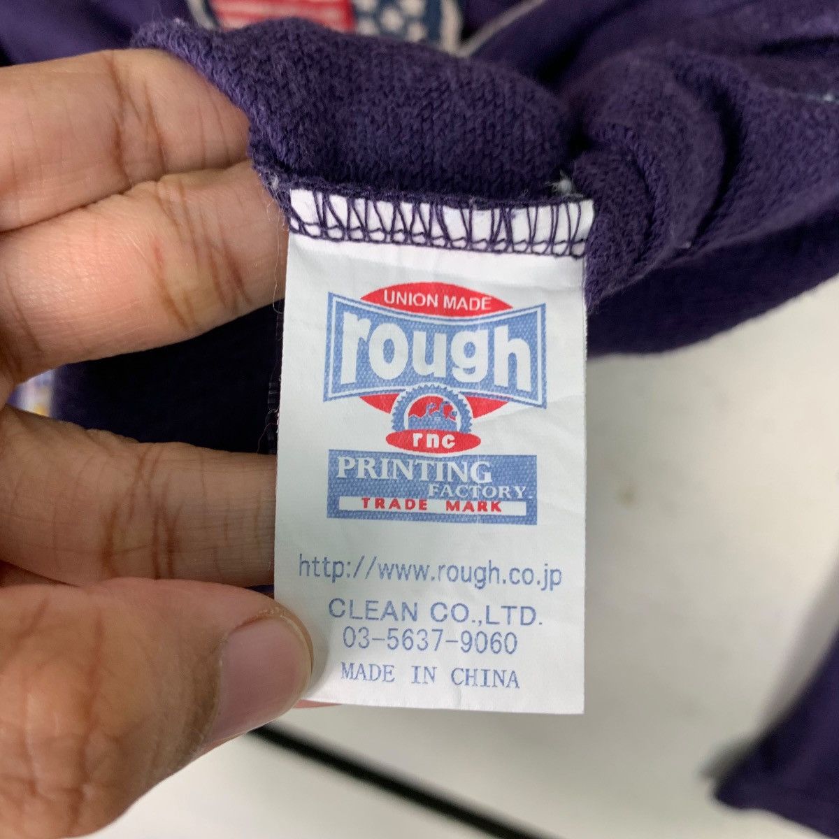 Vintage 96 ROUGH Athlete Patches Logo Pullover Sweater #0690-C32 Size US S / EU 44-46 / 1 - 13 Thumbnail