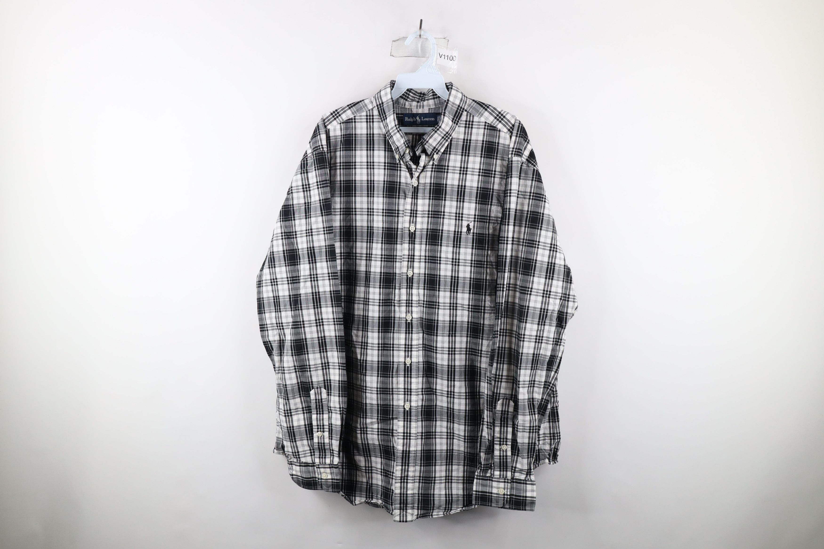 Vintage 90s Ralph Lauren Collared Button Down Shirt Plaid