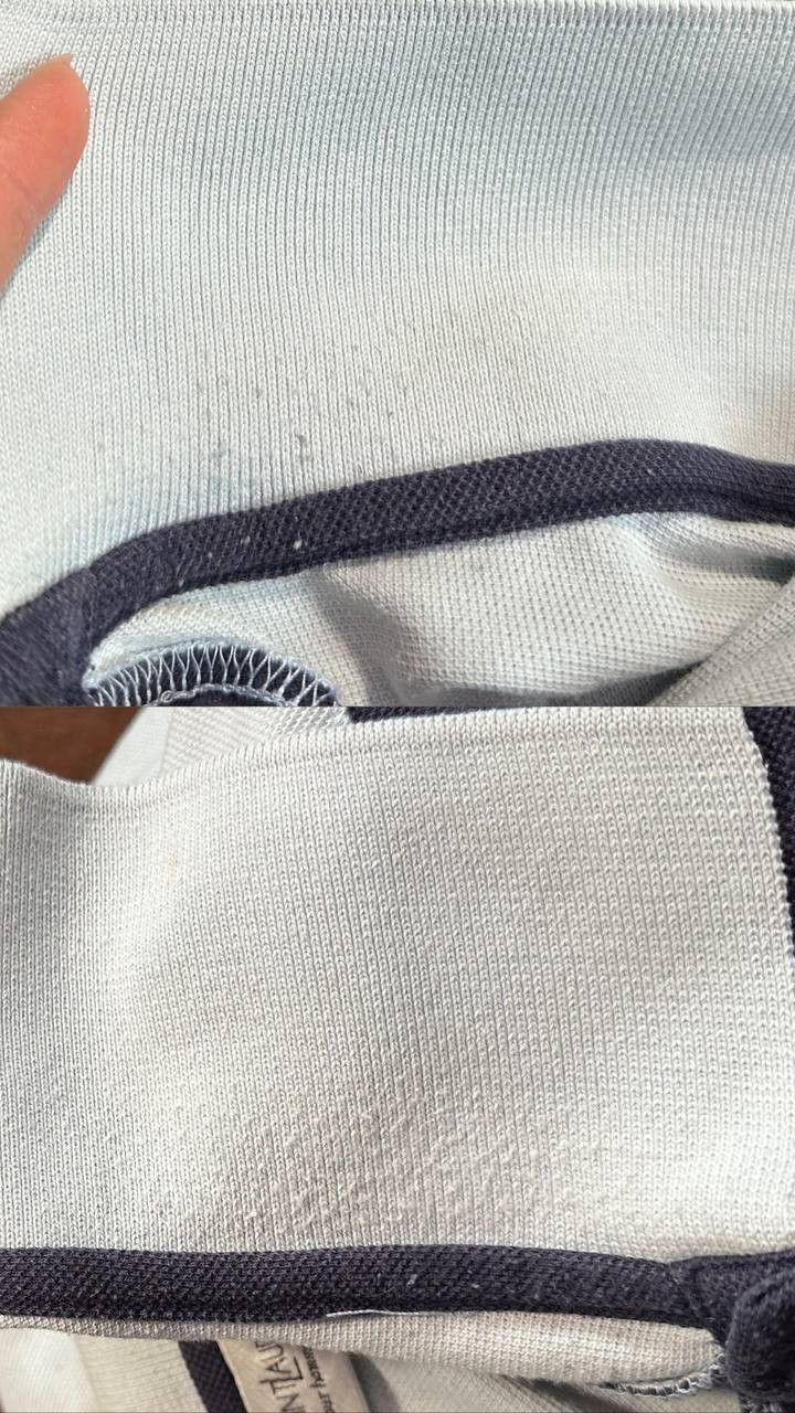 Vintage × Yves Saint Laurent YSL Vintage Yves Saint Laurent Polo striped Shirt Short slv Size US XXL / EU 58 / 5 - 8 Thumbnail
