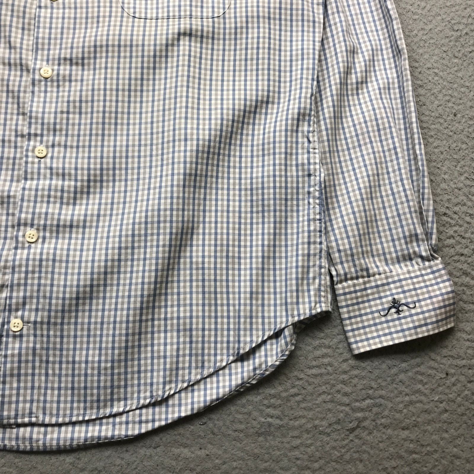 Peter Millar Peter Millar Button Down Dress Shirt Mens Large Check Silk Size US L / EU 52-54 / 3 - 7 Thumbnail