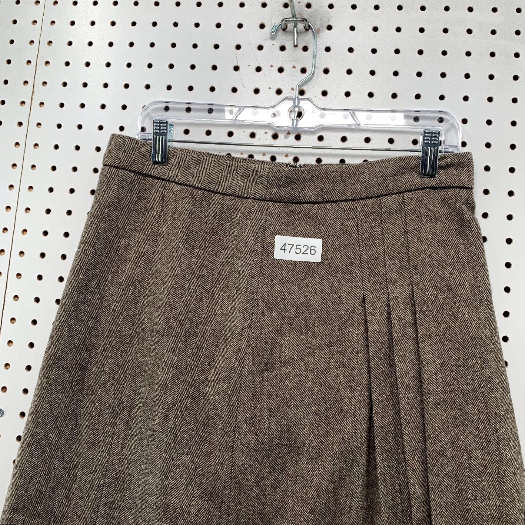 Banana Republic VINTAGE Banana Republic Wool Tweed Pleated Skirt Women 4 Brown Y2K School Work 30x22 Size 27" / US 4 / IT 40 - 4 Thumbnail