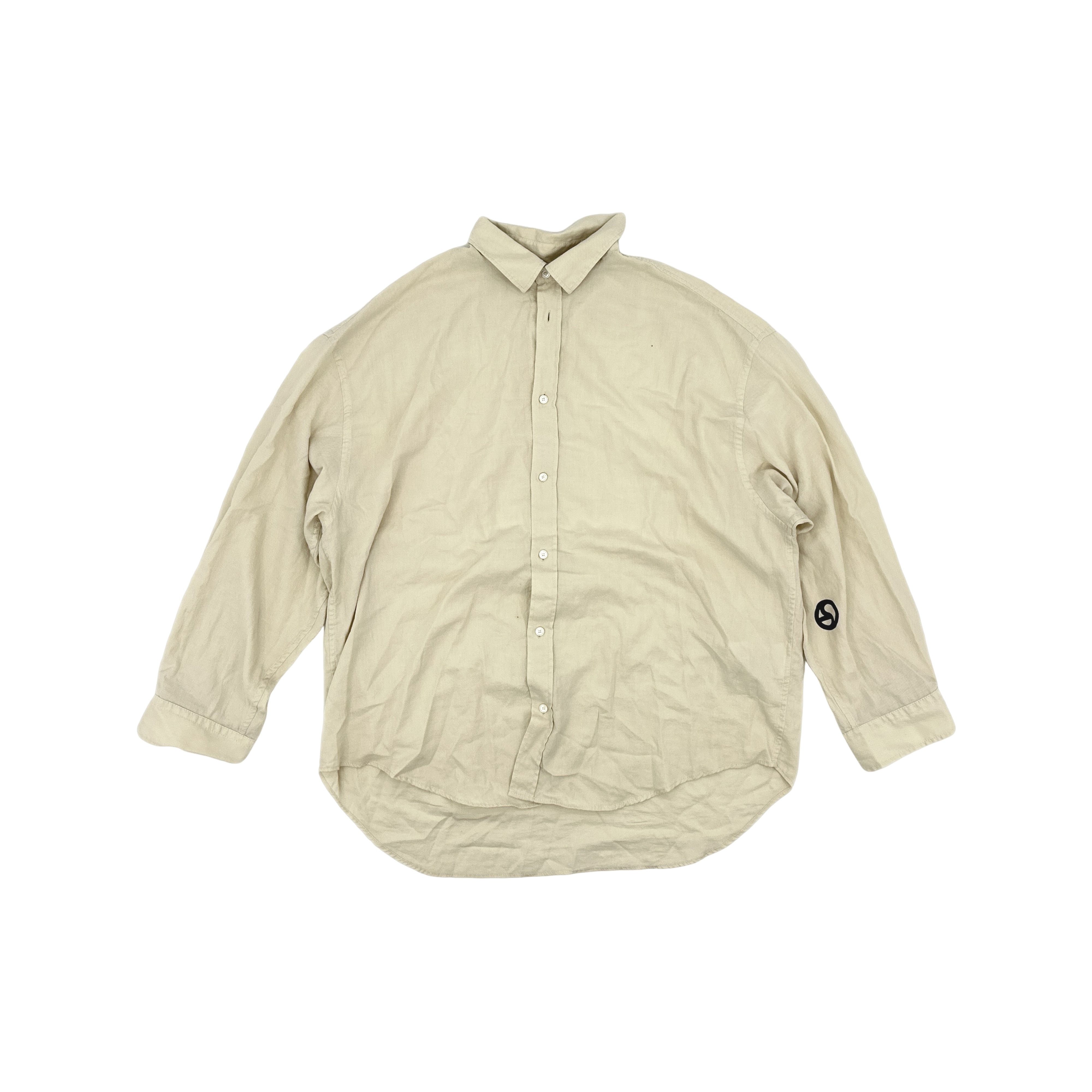 Acne Studios Acne Studios Logo Patch Long Sleeve Shirt 48 Size US M / EU 48-50 / 2 - 1 Thumbnail
