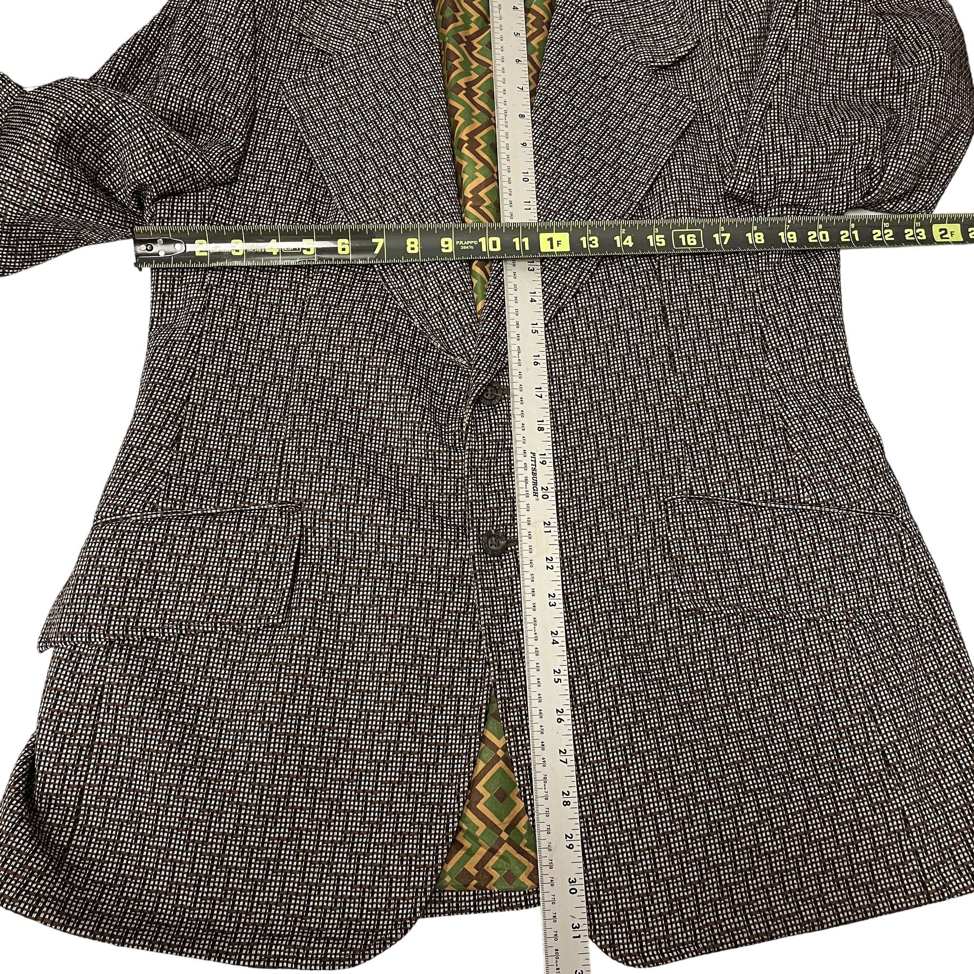 Other Vtg Town & Campus Textured GRID Static Disco Sport Coat Size 38L - 7 Thumbnail
