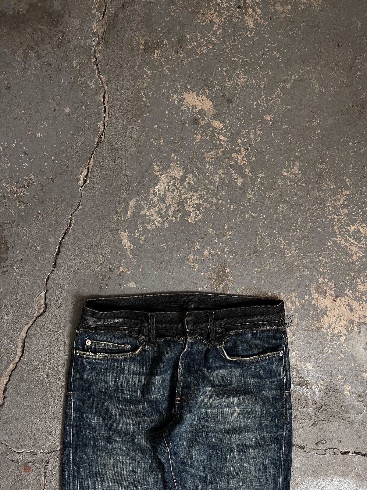 Dior × Hedi Slimane AW06 “These Grey Days” Cummerbund Jeans | Grailed