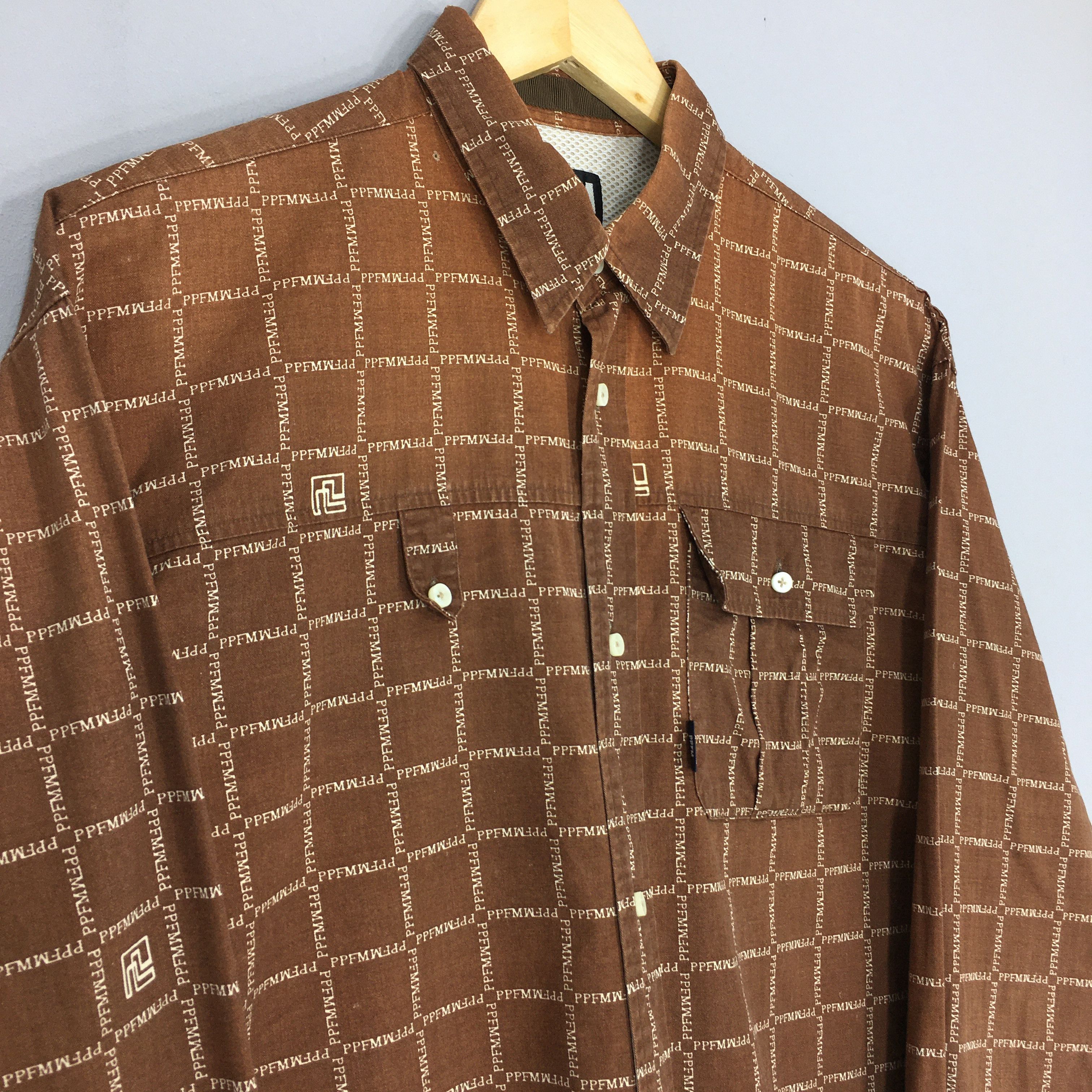 Japanese Brand × PPFM Vintage Peyton Place For Men PPFM Japan Flannel Shirt Medium Size US M / EU 48-50 / 2 - 3 Thumbnail
