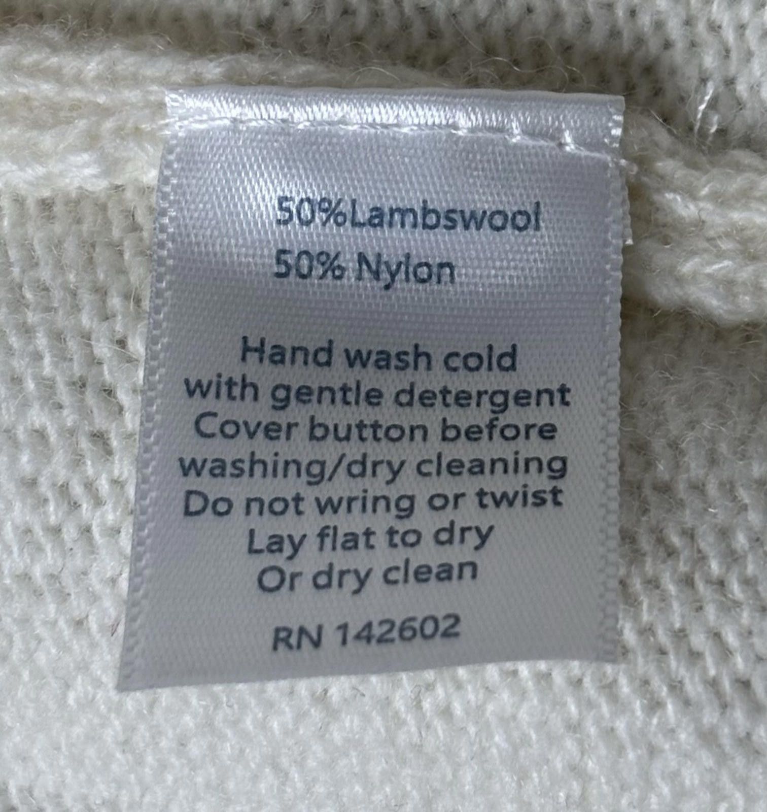 Other Sail to Sable Cardigan Sweater Womens Medium Lambswool Ivory Size M / US 6-8 / IT 42-44 - 10 Thumbnail