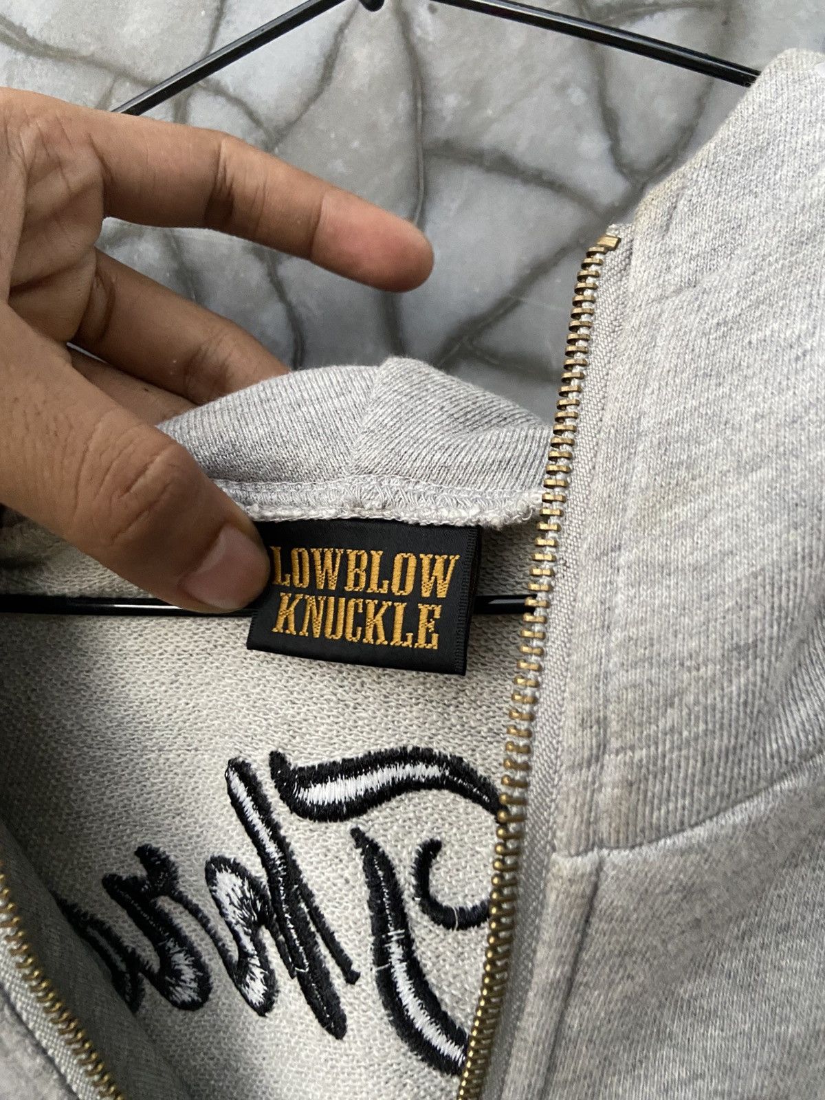 Japanese Brand × Vintage Vintage 90s Lowblow Knuckle X Looney Tunes Flame Zip Hoodie Size US L / EU 52-54 / 3 - 8 Thumbnail