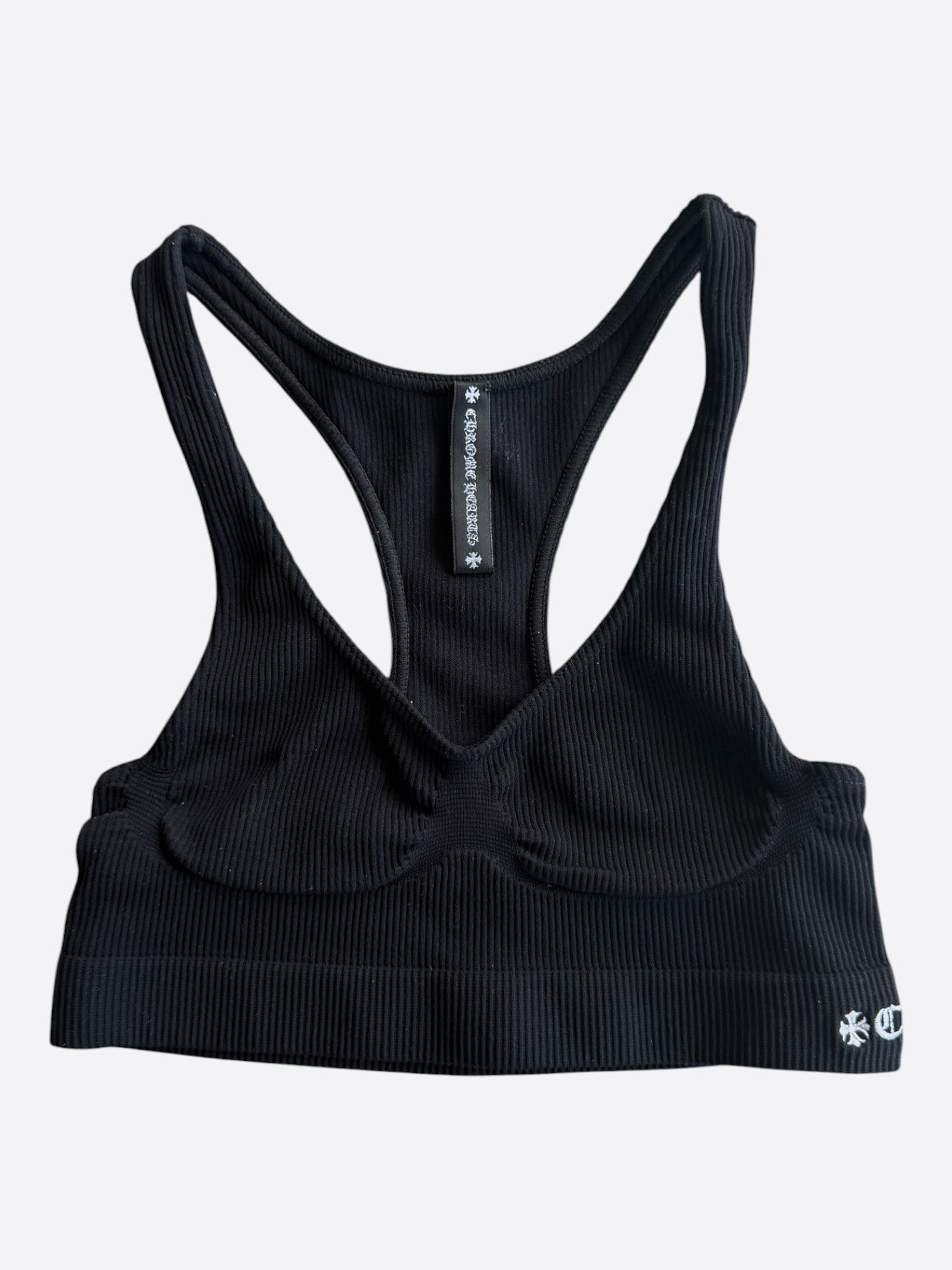 Chrome Hearts Chrome Hearts Black & White CH Logo Bra Size ONE SIZE - 1 Thumbnail