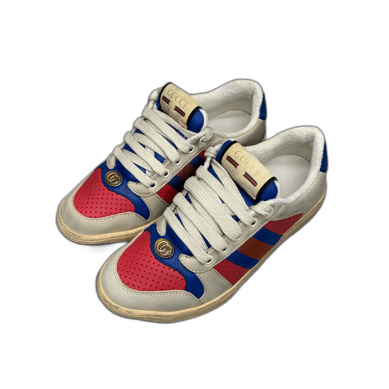 Gucci GUCCI Red Blue Double G Sneakers Size 35.5 Size US 7 / IT 37 - 1 Thumbnail