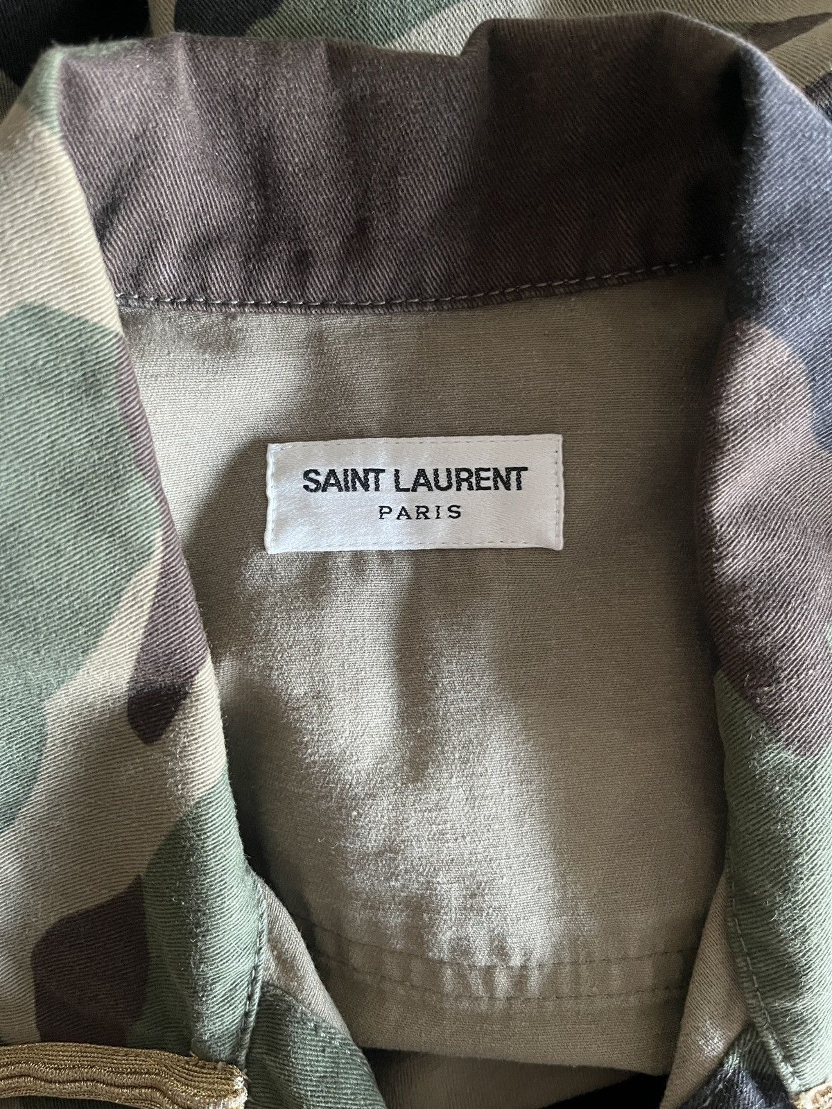 Hedi Slimane × Saint Laurent Paris Saint Laurent Paris M65 Jacket Camouflage Army Military Gold Size US M / EU 48-50 / 2 - 8 Thumbnail