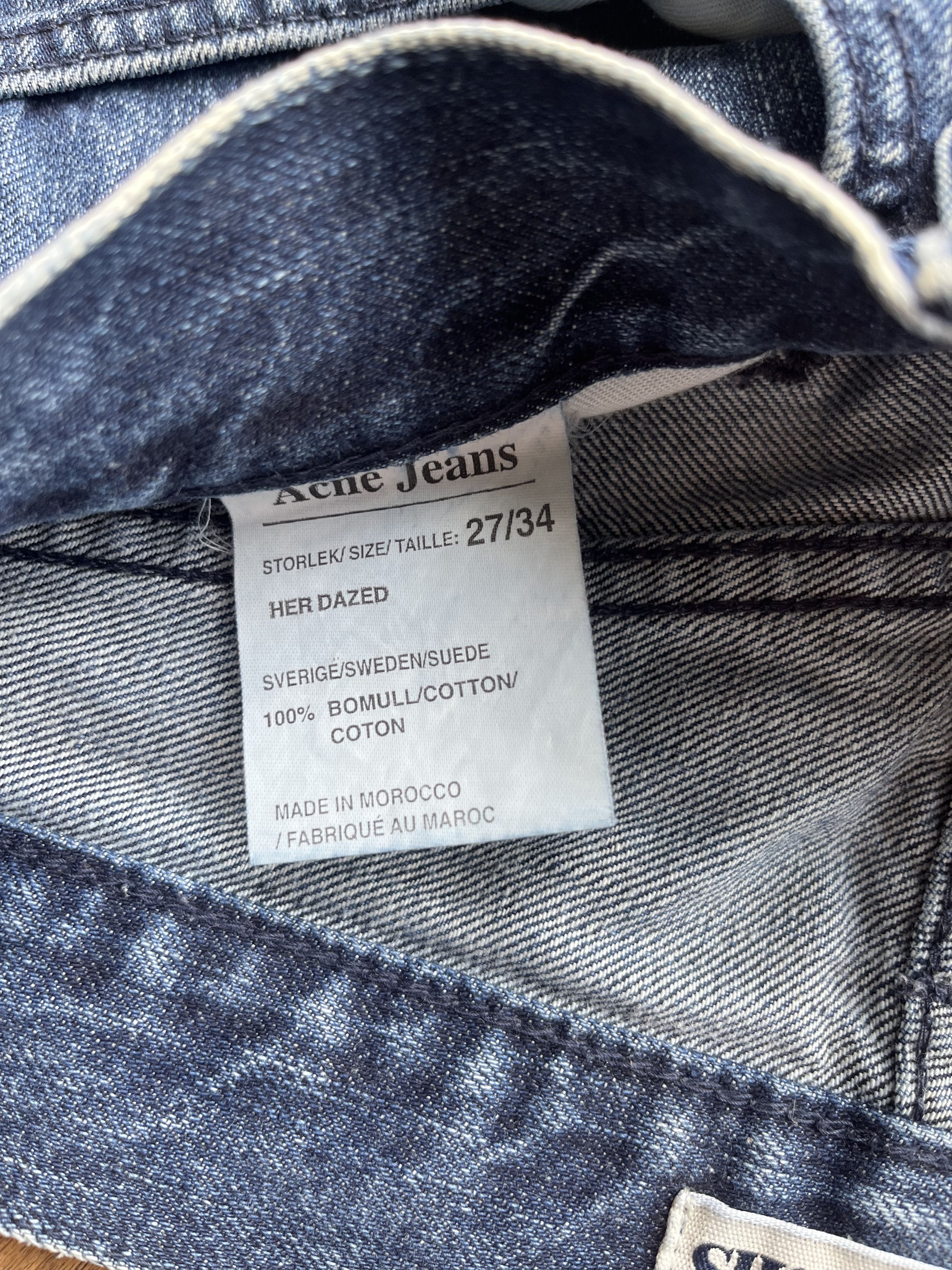 Acne Studios Vintage 2000's Acne Jeans "Her Dazed" Straight Leg Jeans Size 27" / US 4 / IT 40 - 3 Thumbnail