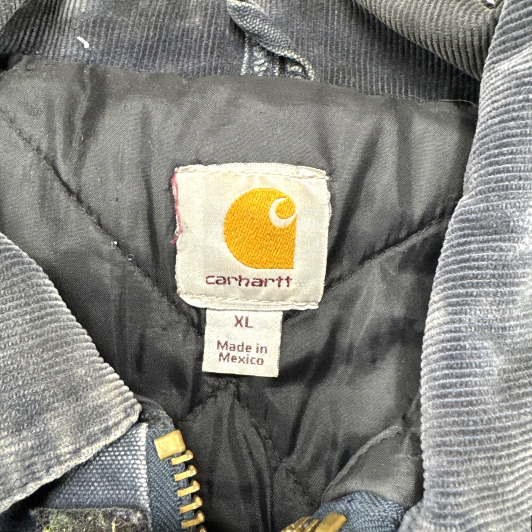 Carhartt VINTAGE Carhartt Chore Jacket Navy Blue Mens XL Distressed Grunge Canvas Logo 50s 60s Workwear Jacket Size US XL / EU 56 / 4 - 4 Thumbnail