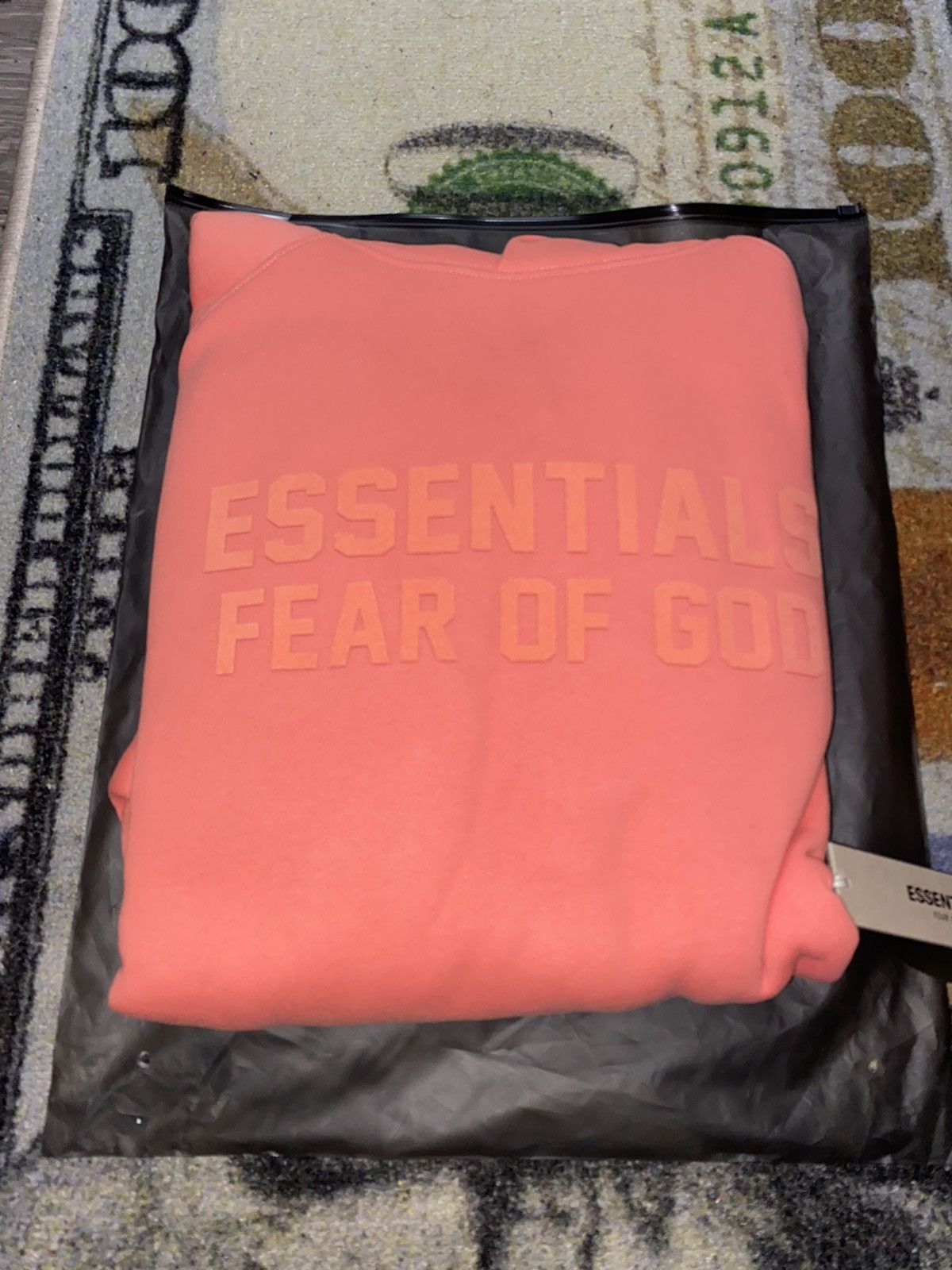 image of Essentials Hoodie Coral in Pink, Men's (Size 2XL)